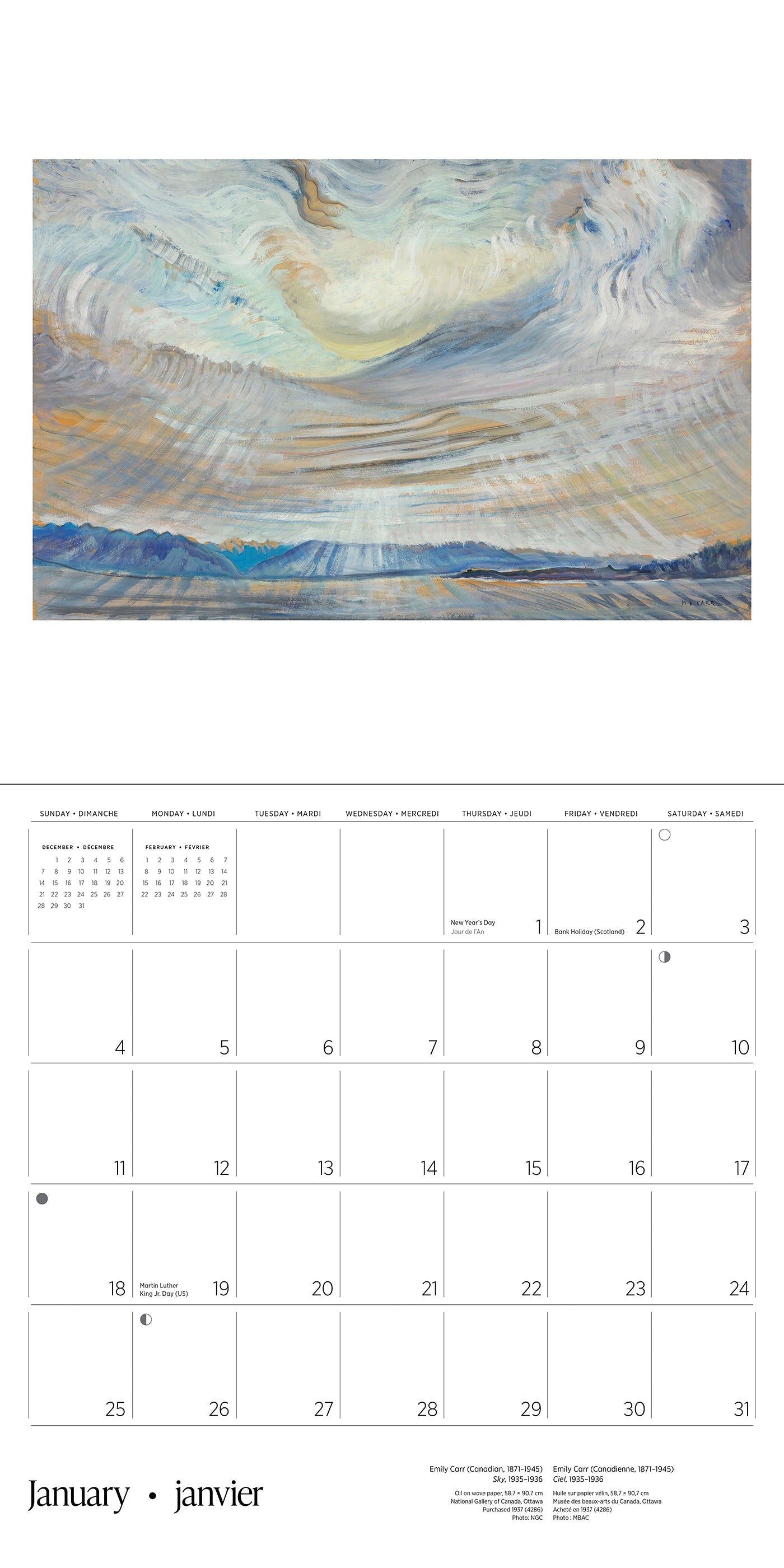 2026 Emily Carr - Square Wall Calendar