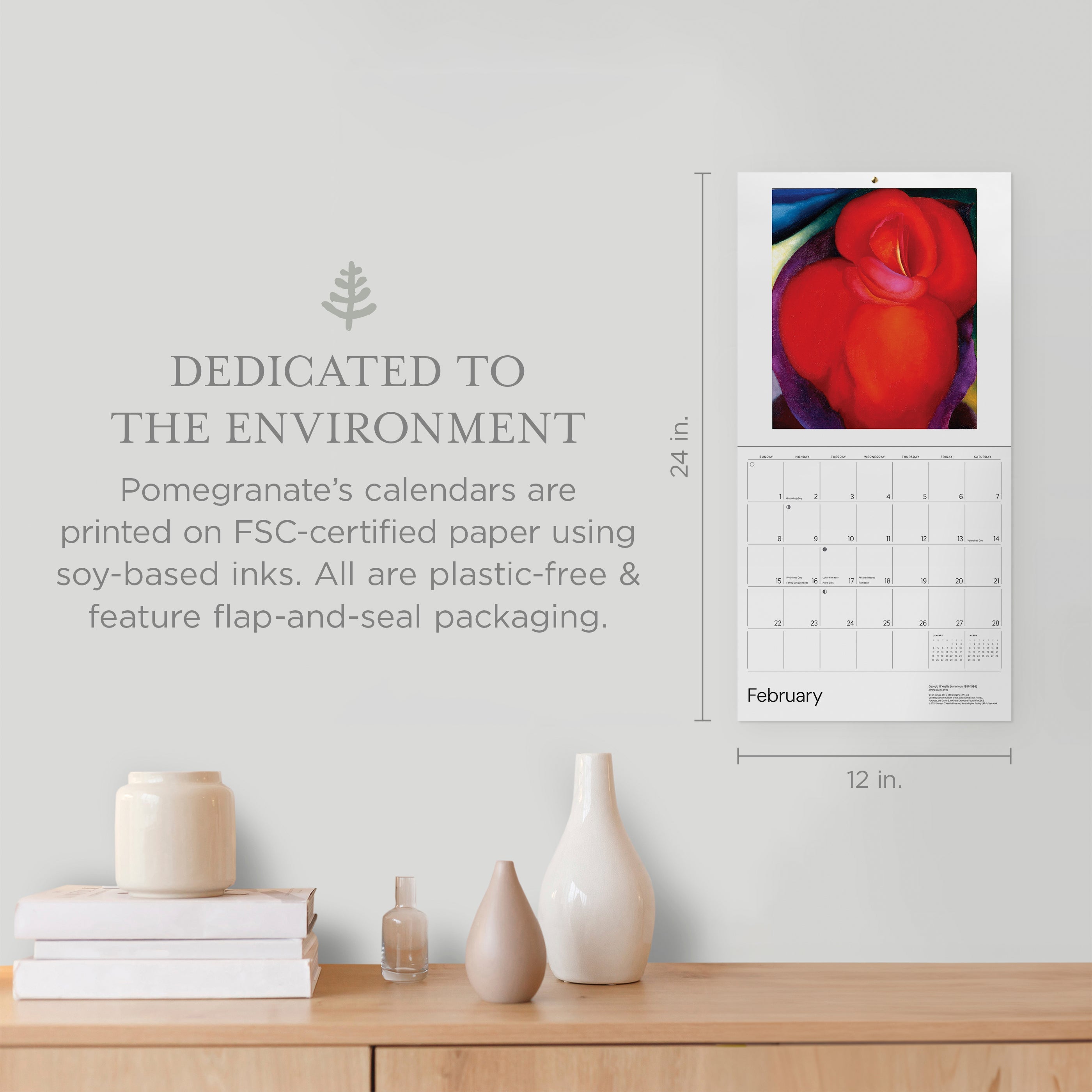 2026 Georgia O'Keeffe - Square Wall Calendar