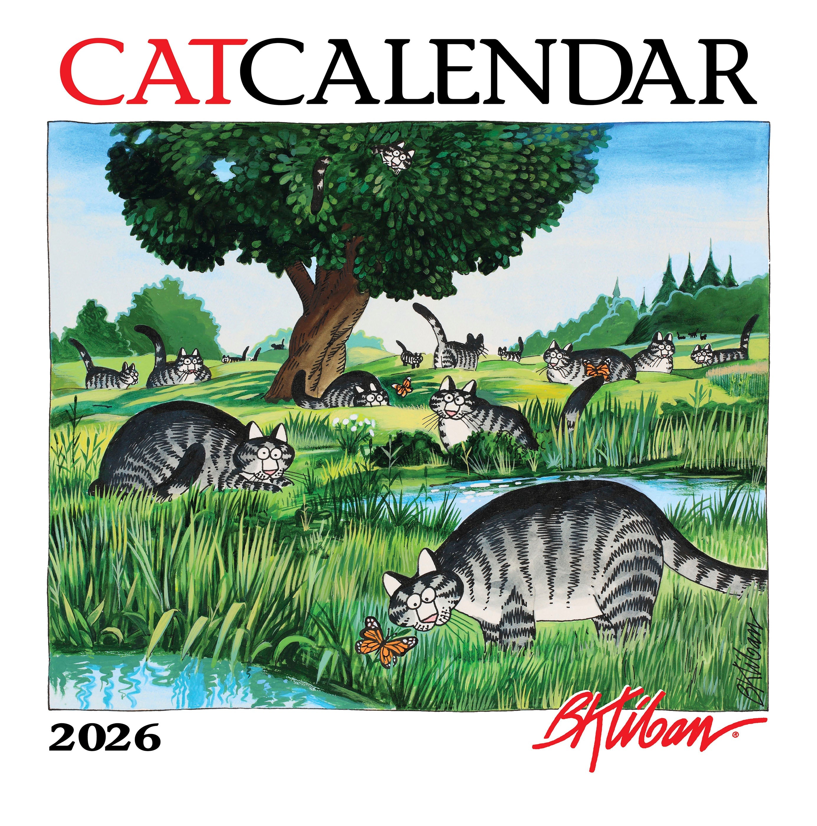 2026 B. Kliban: Cat - Square Wall Calendar