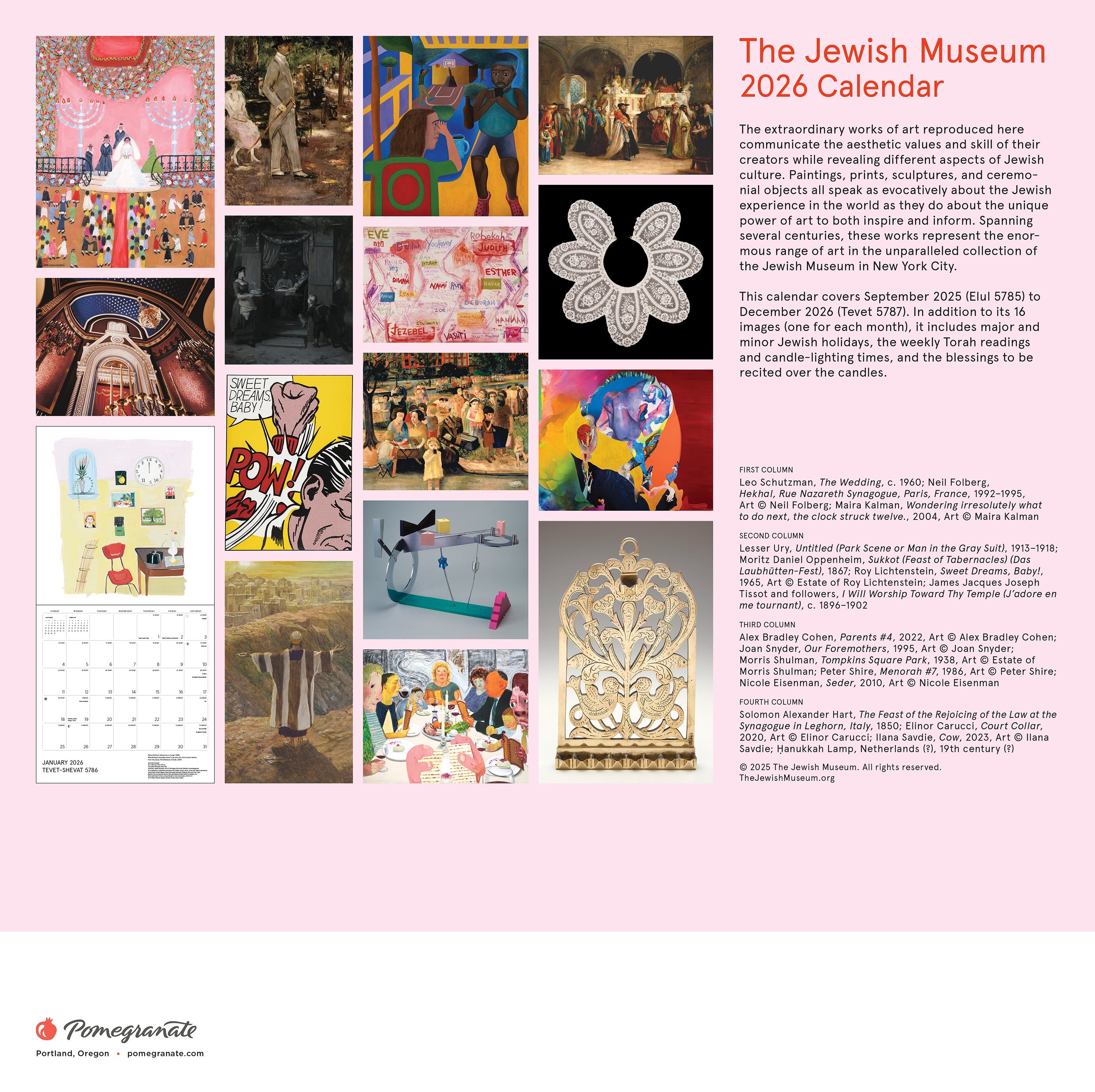 2026 The Jewish Museum - Square Wall Calendar