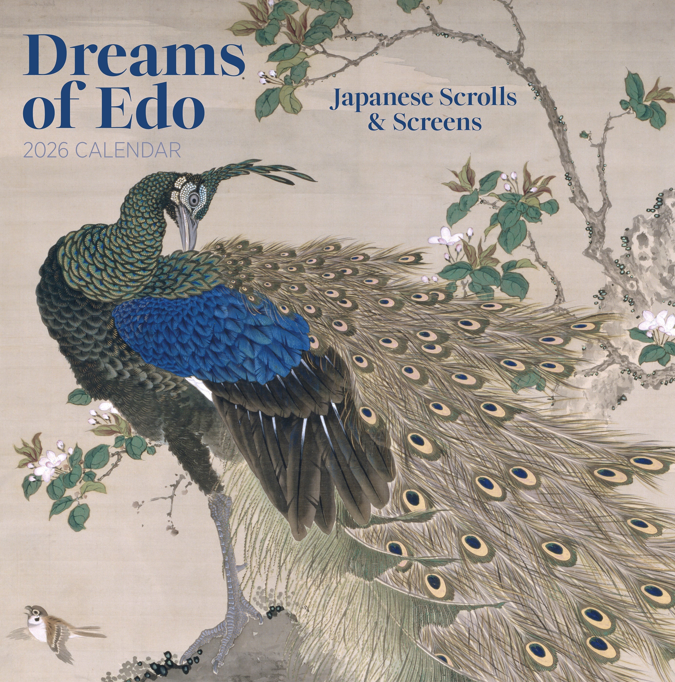 2026 Dreams of Edo: Japanese Scrolls & Screens - Square Wall Calendar