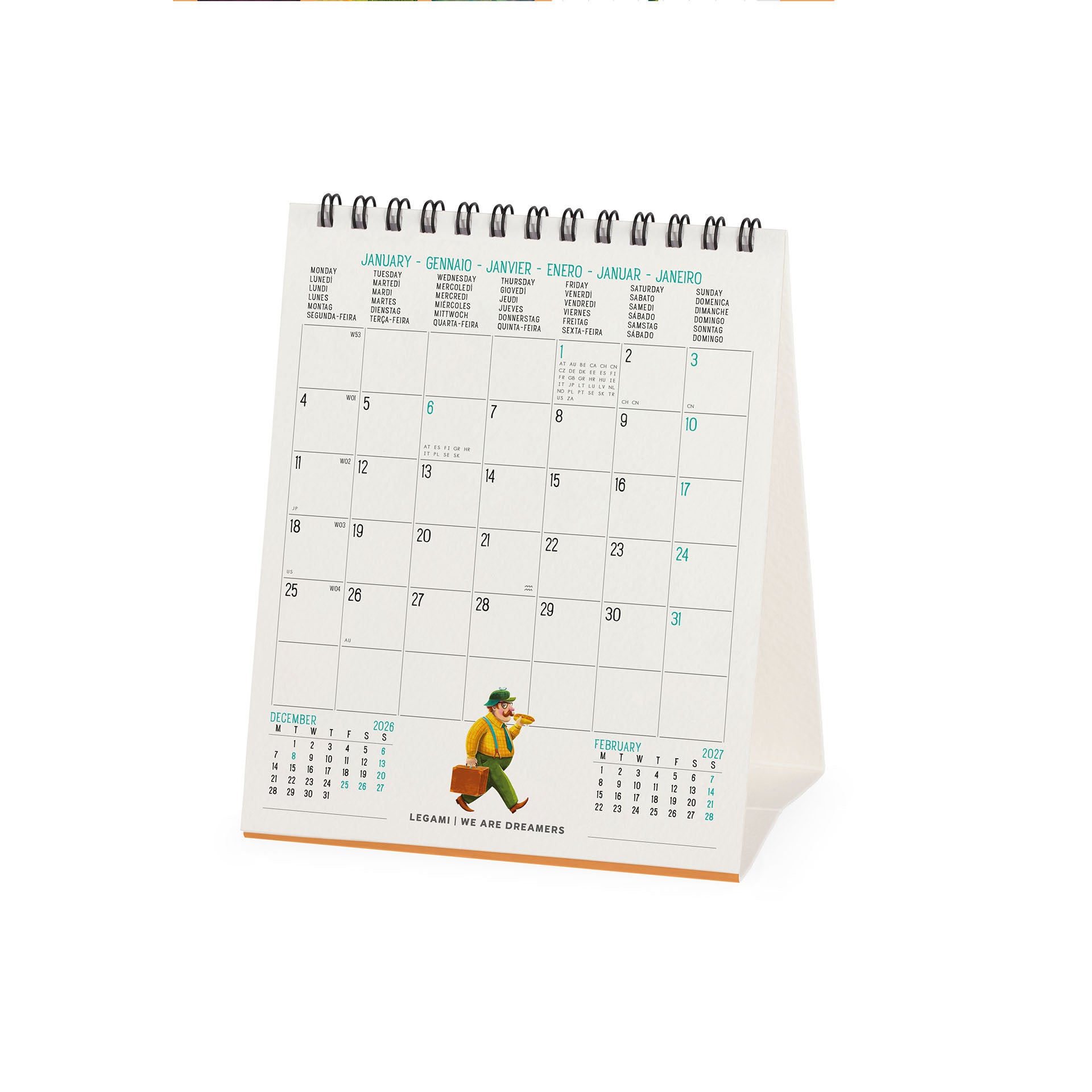 2027 Book Lover's - Desk Easel Calendar