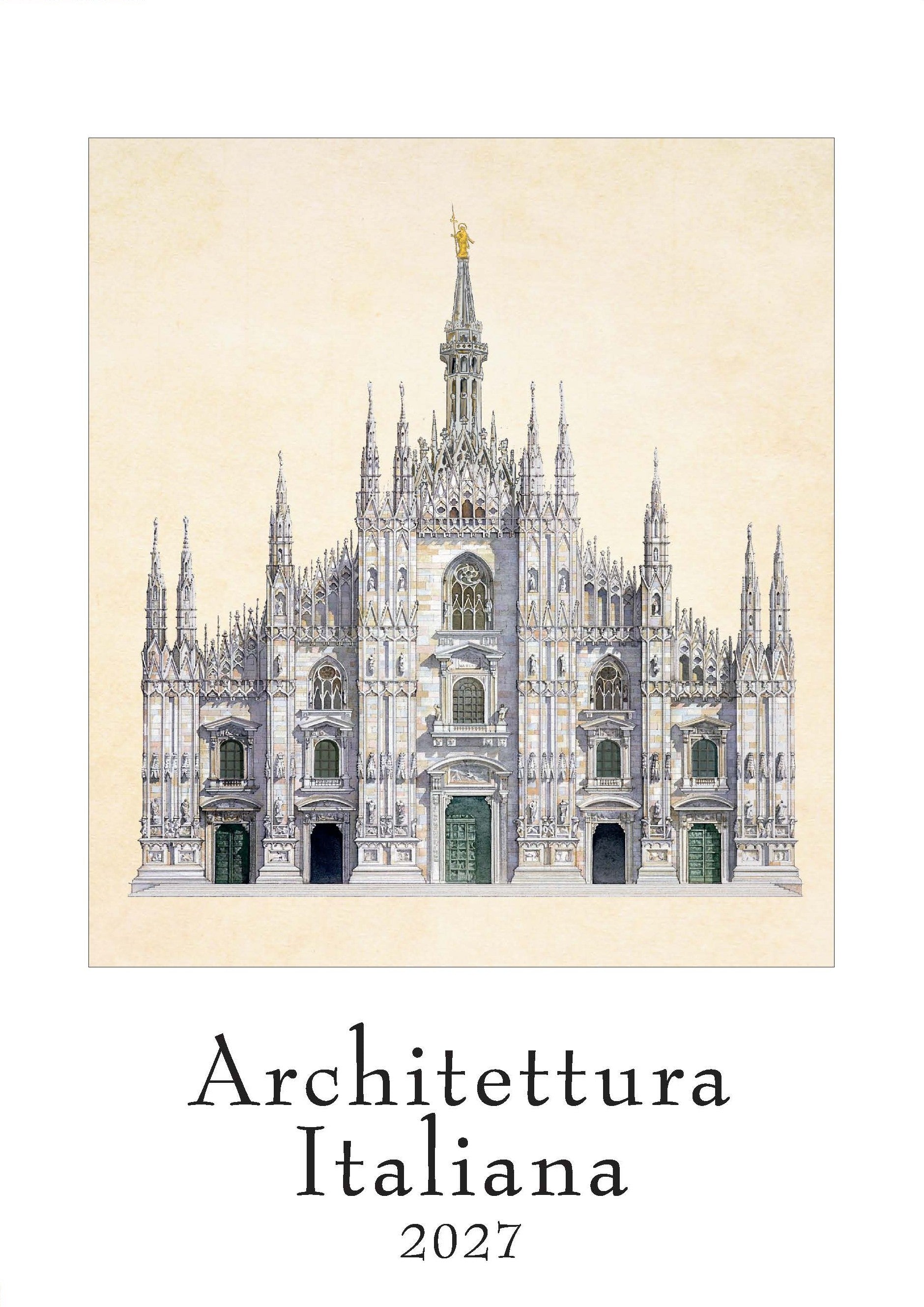 2027 Architettura Italiana (Firenze) - Deluxe Wall Calendar