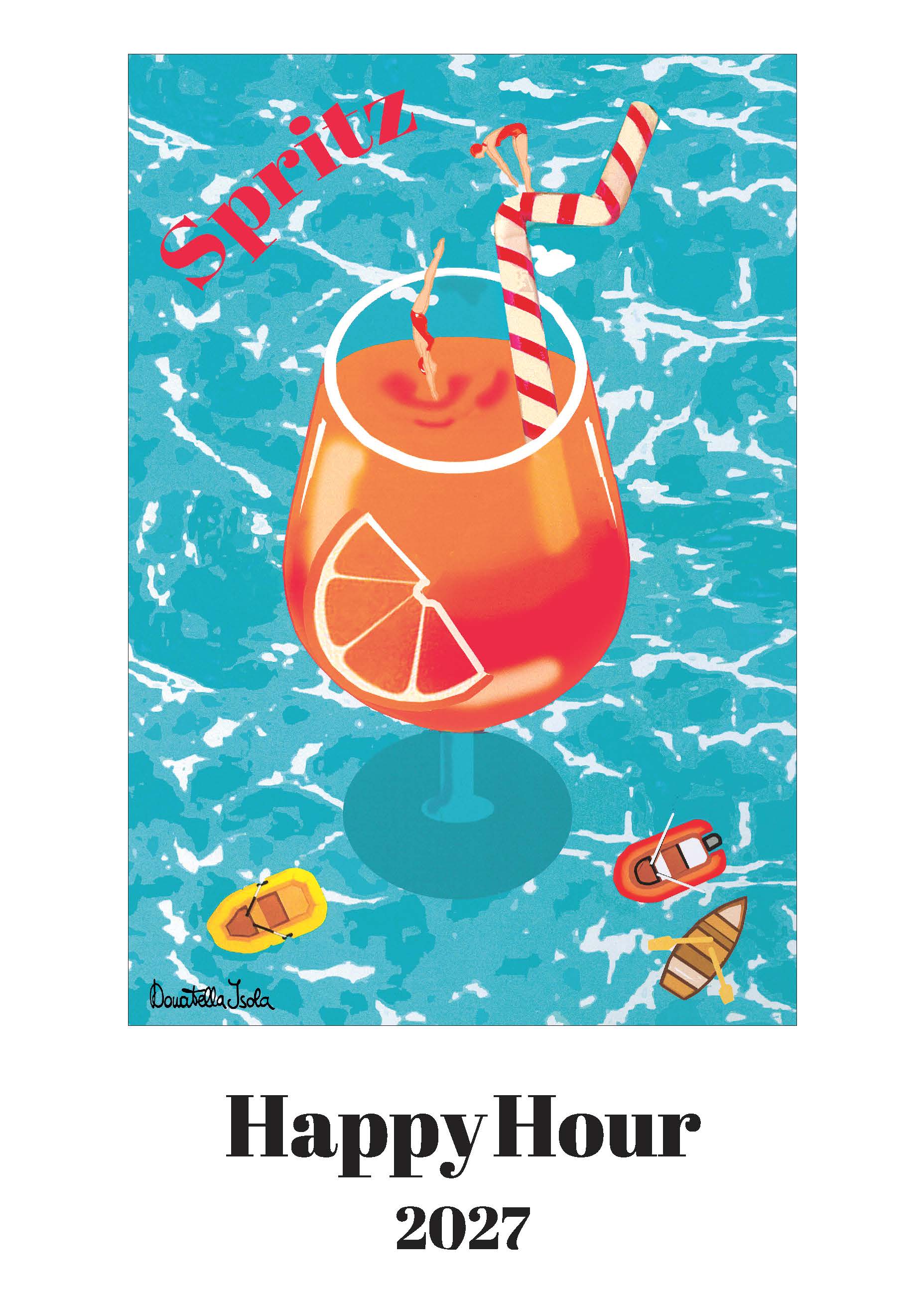 2027 Happy Hour - Deluxe Wall Calendar