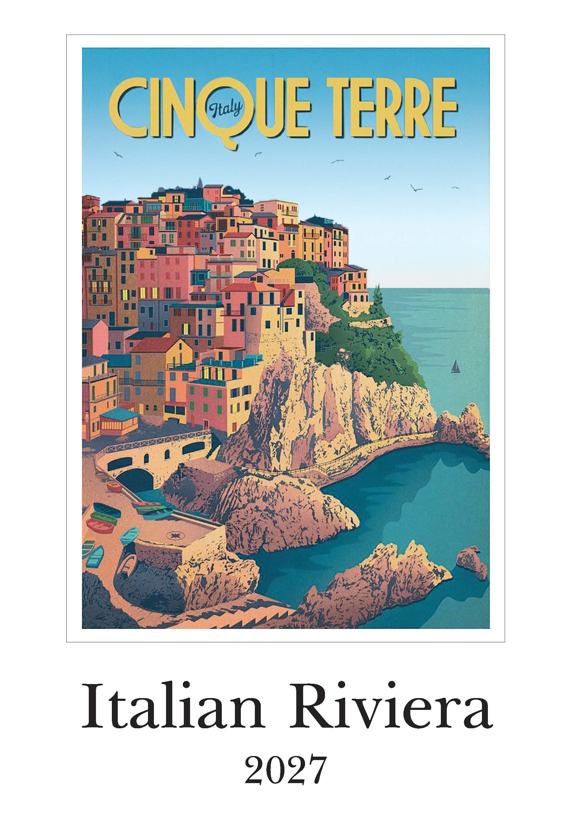 2027 Italian Riviera - Deluxe Wall Calendar