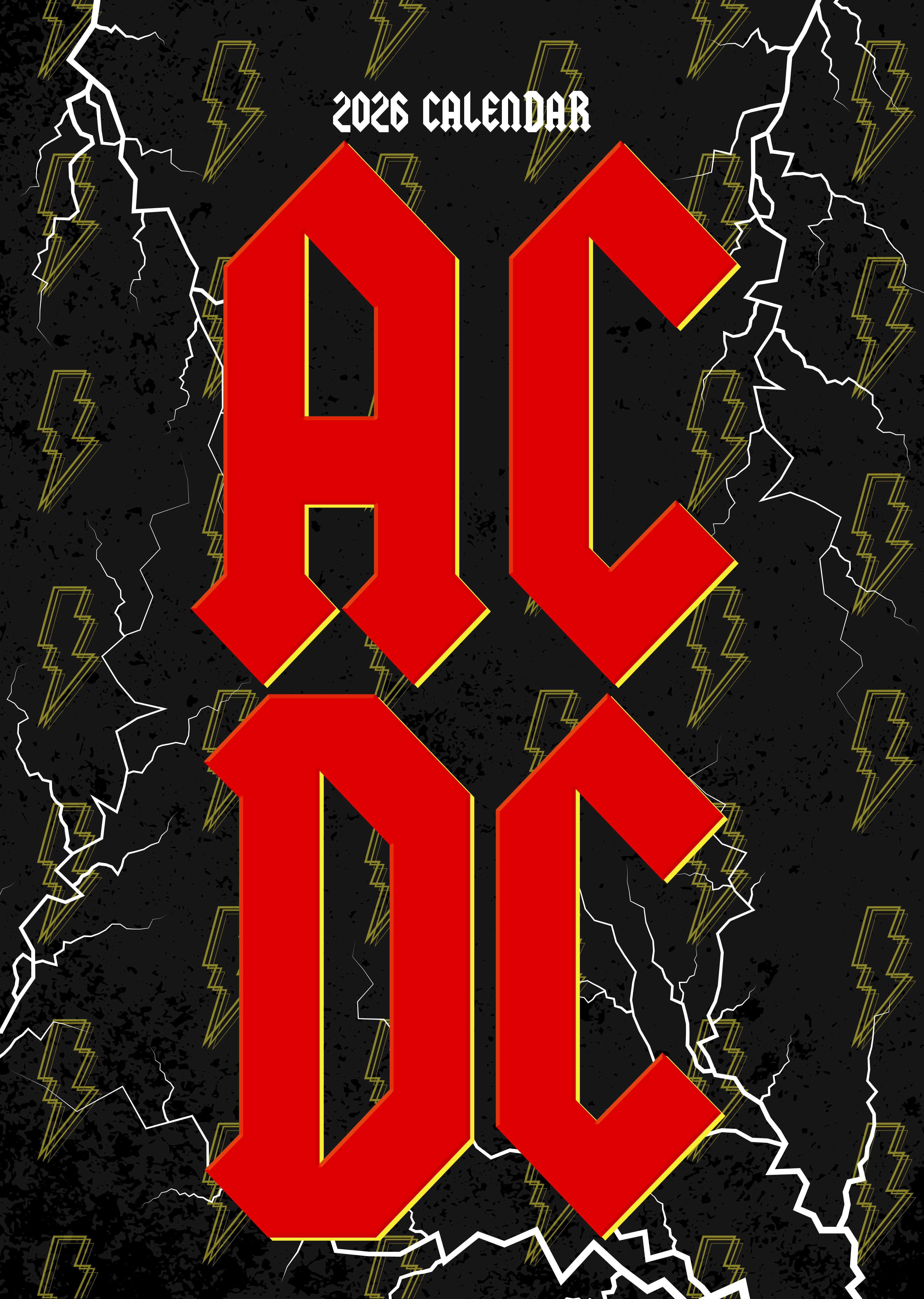 2026 AC/DC - A3 Wall Calendar