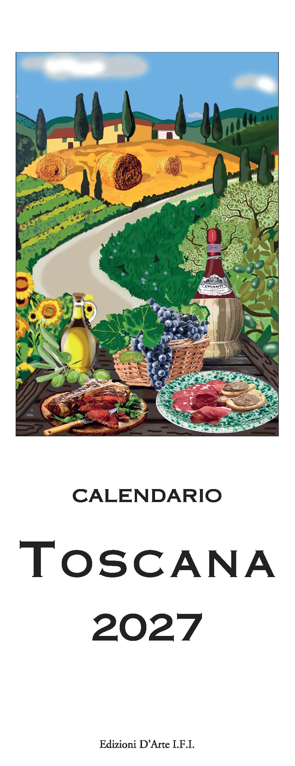 2027 Toscana - Slim Wall Calendar