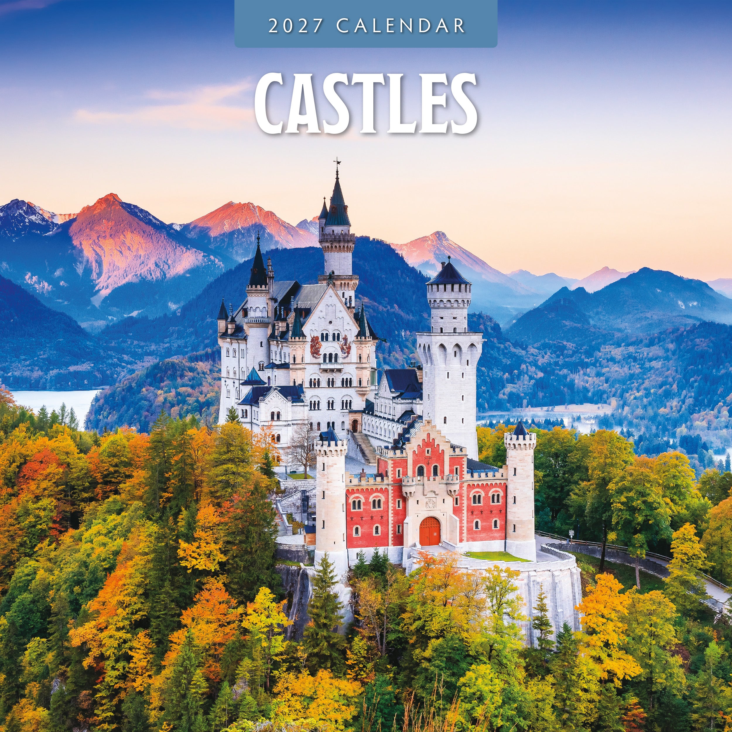 2027 Castles - Square Wall Calendar