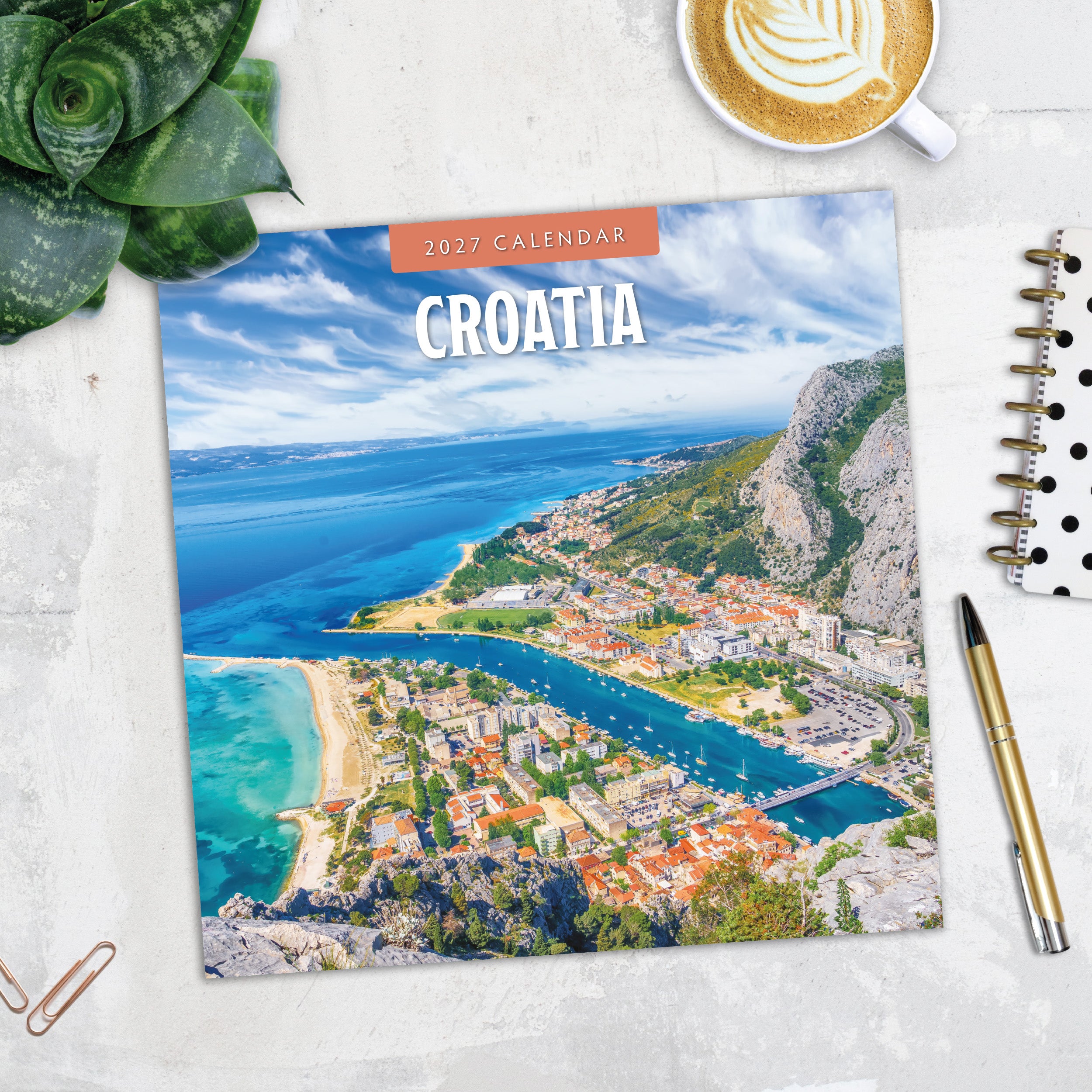 2027 Croatia - Square Wall Calendar
