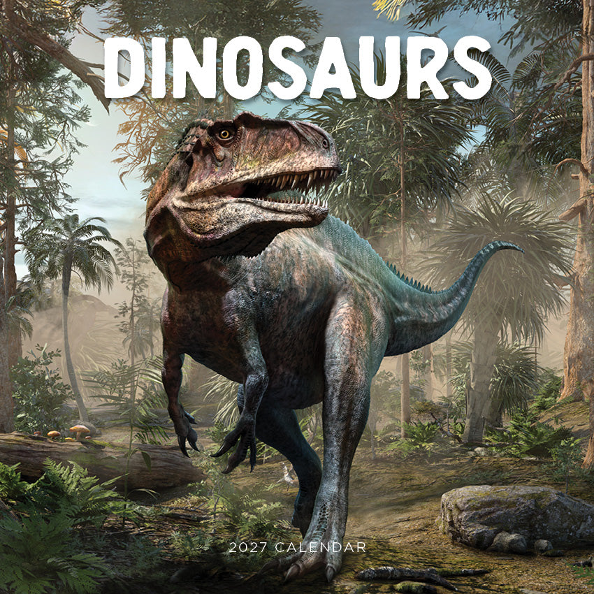 2027 Dinosaurs - Square Wall Calendar