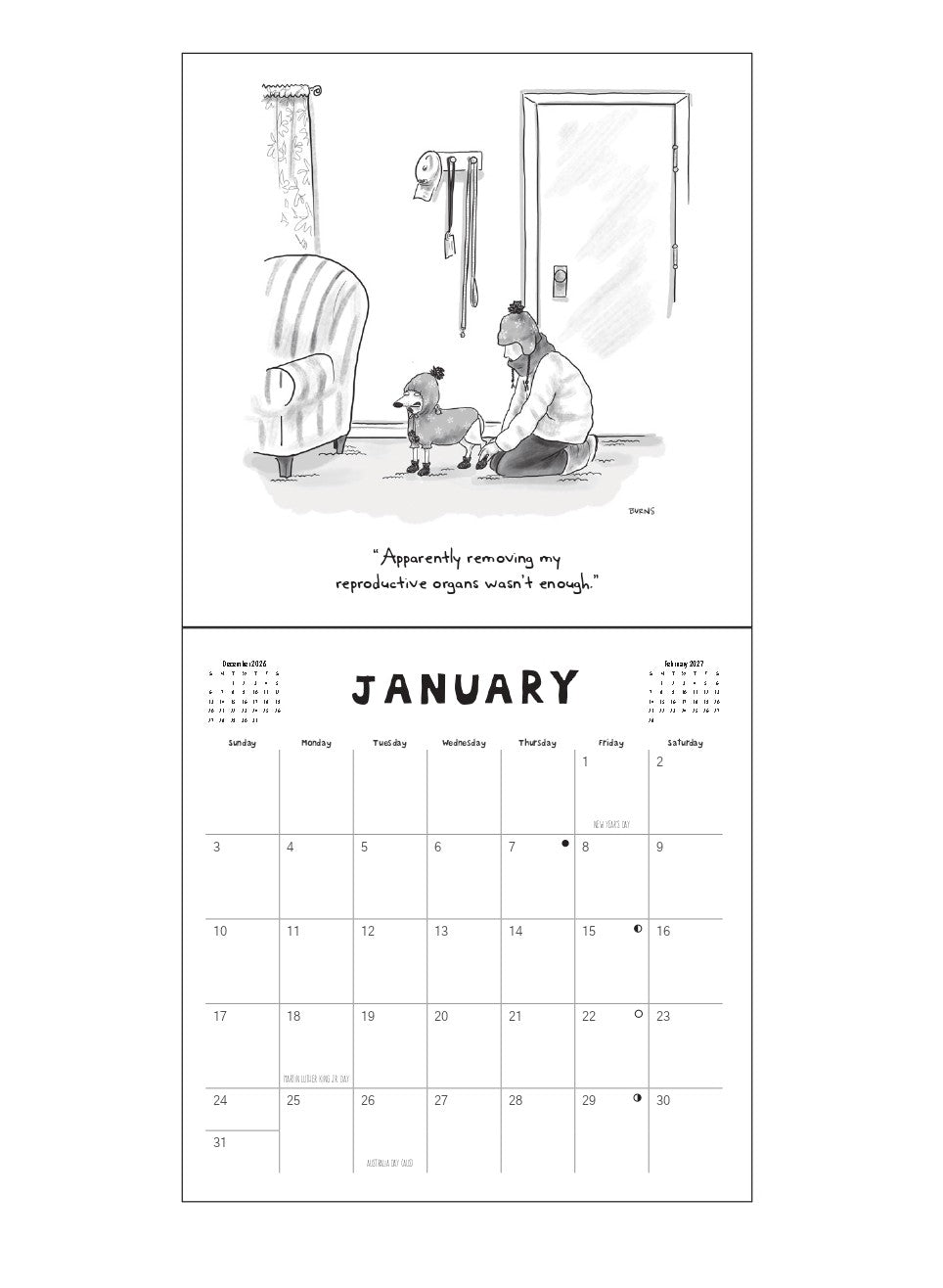 2027 Dogs - Square Wall Calendar