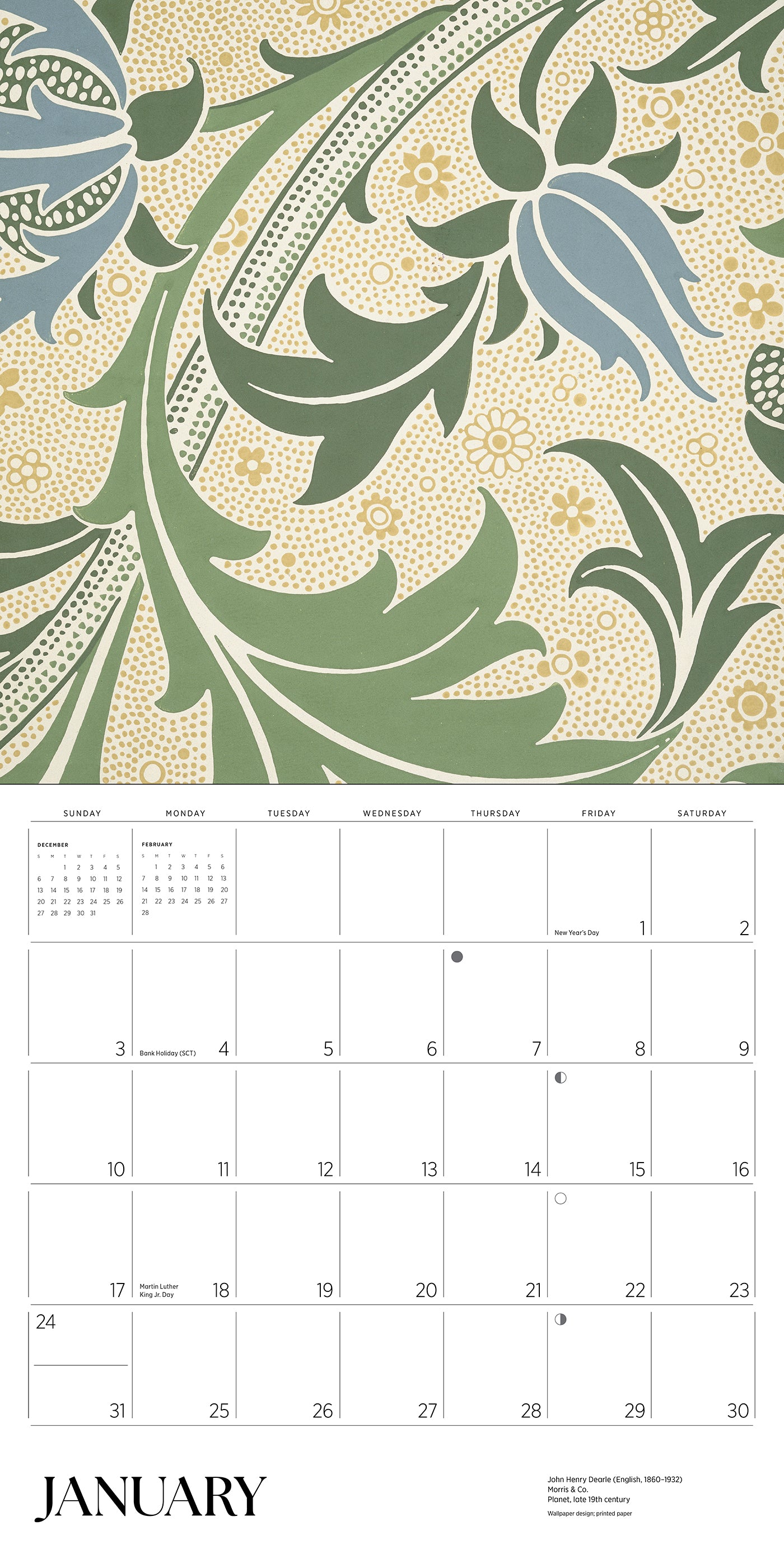 2027 William Morris - Square Wall Calendar