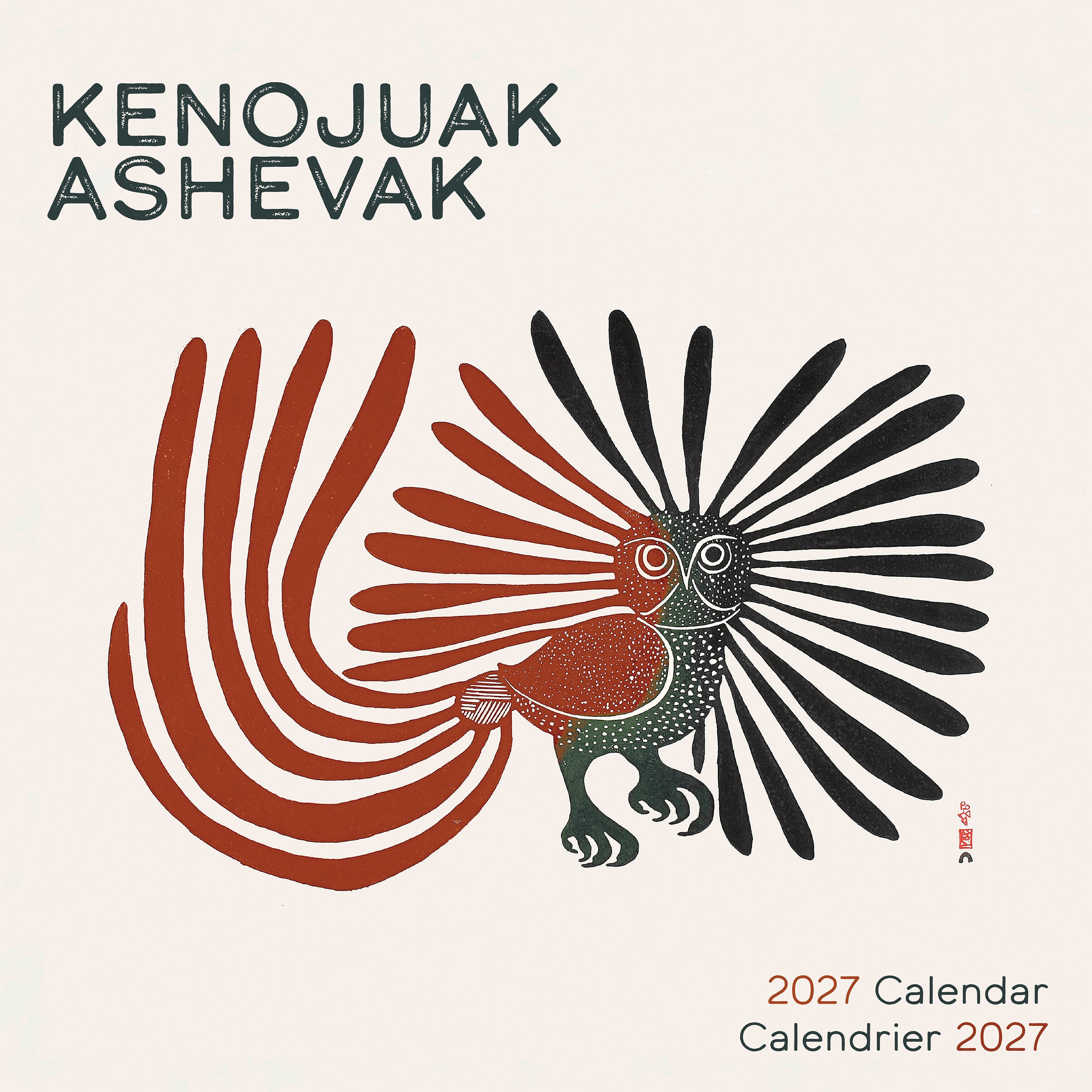 2027 Kenojuak Ashevak - Square Wall Calendar
