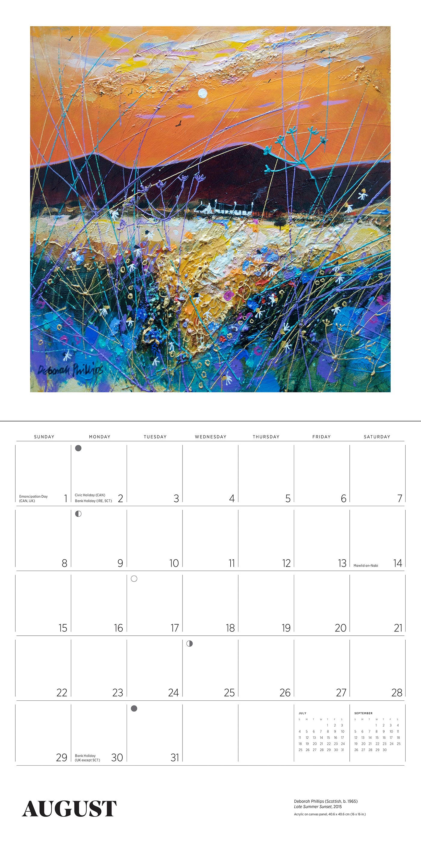 2027 Scotland - Square Wall Calendar