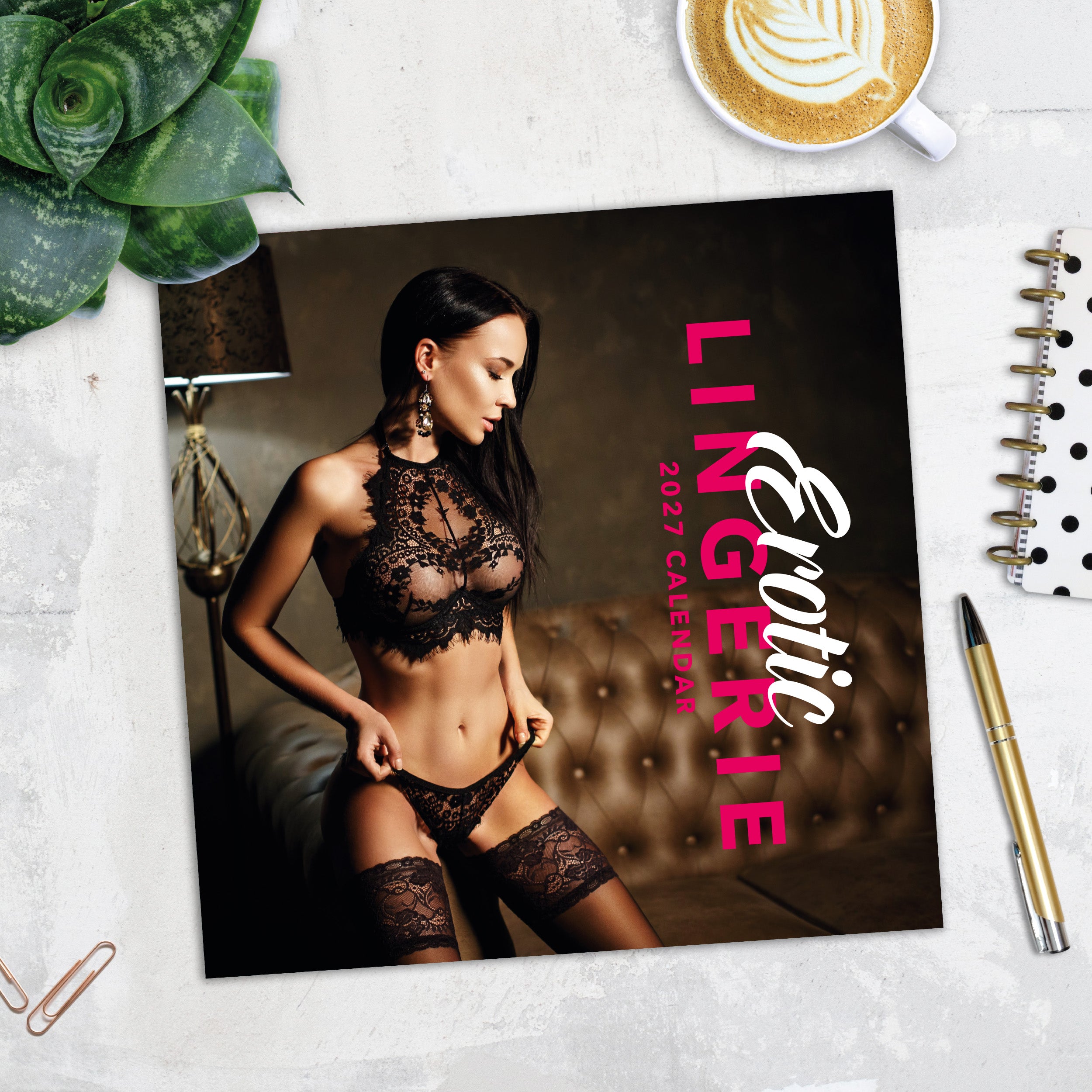 2027 Erotic Lingerie - Square Wall Calendar