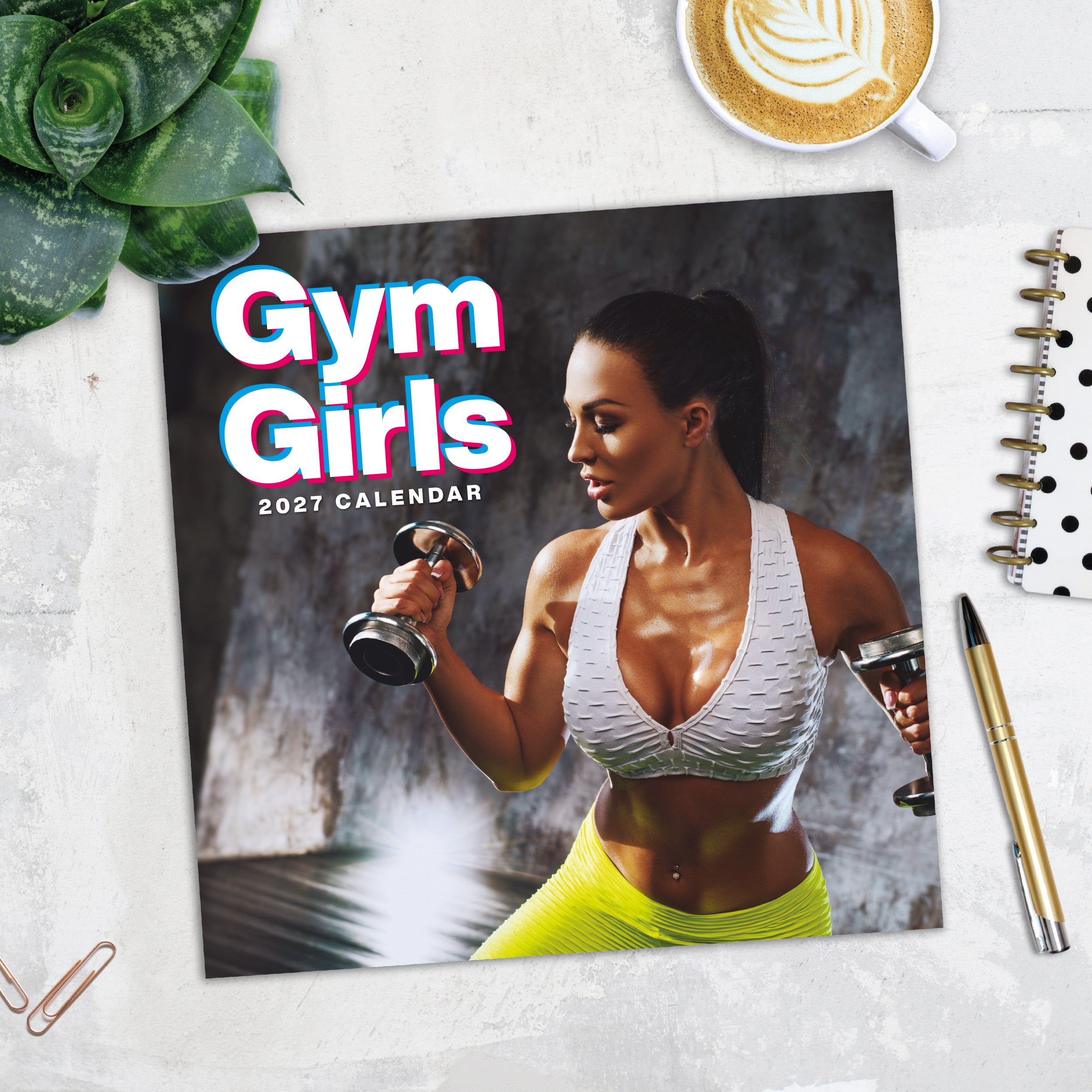 2027 Gym Girls - Square Wall Calendar