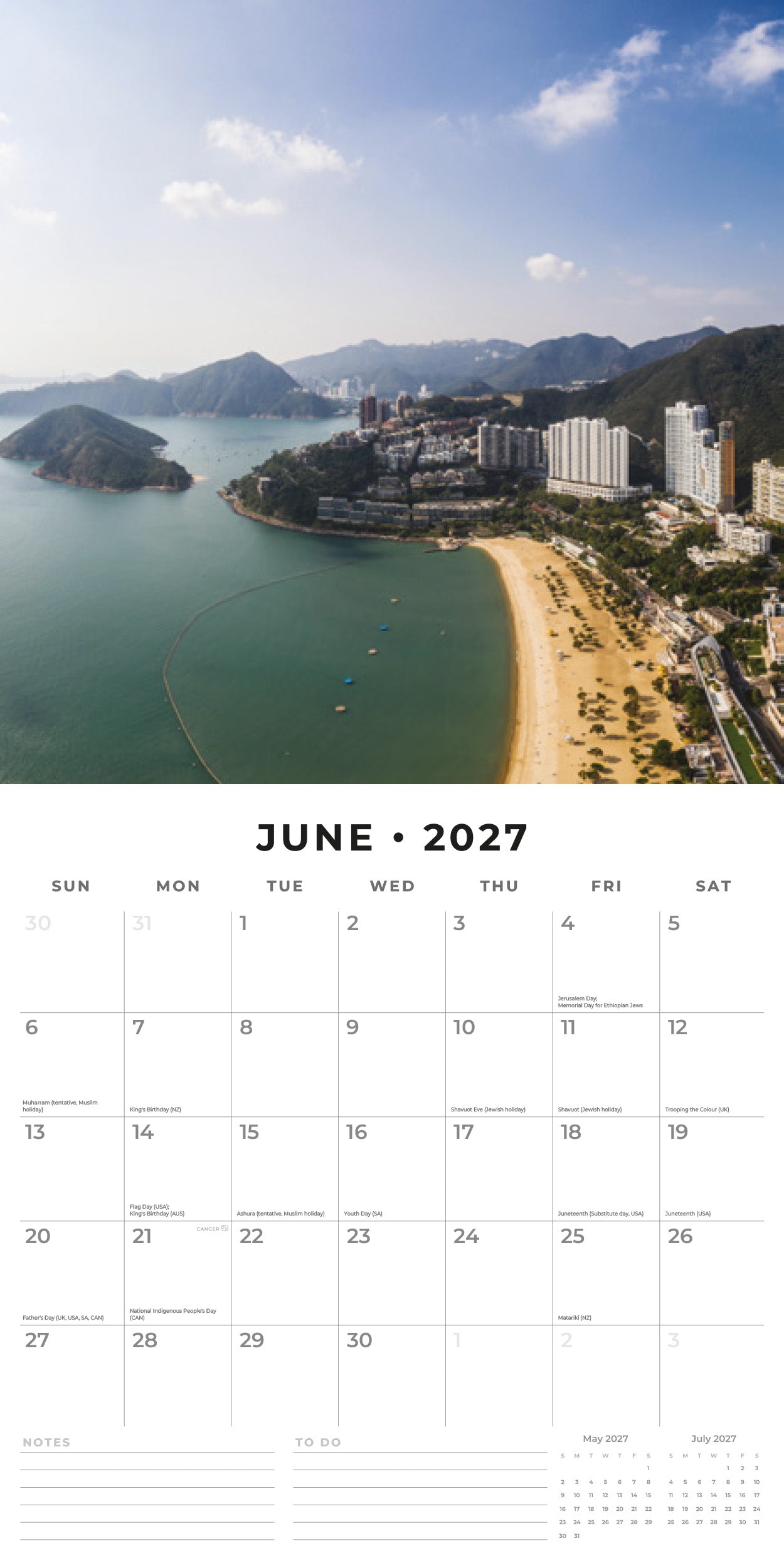 2027 Hong Kong - Square Wall Calendar