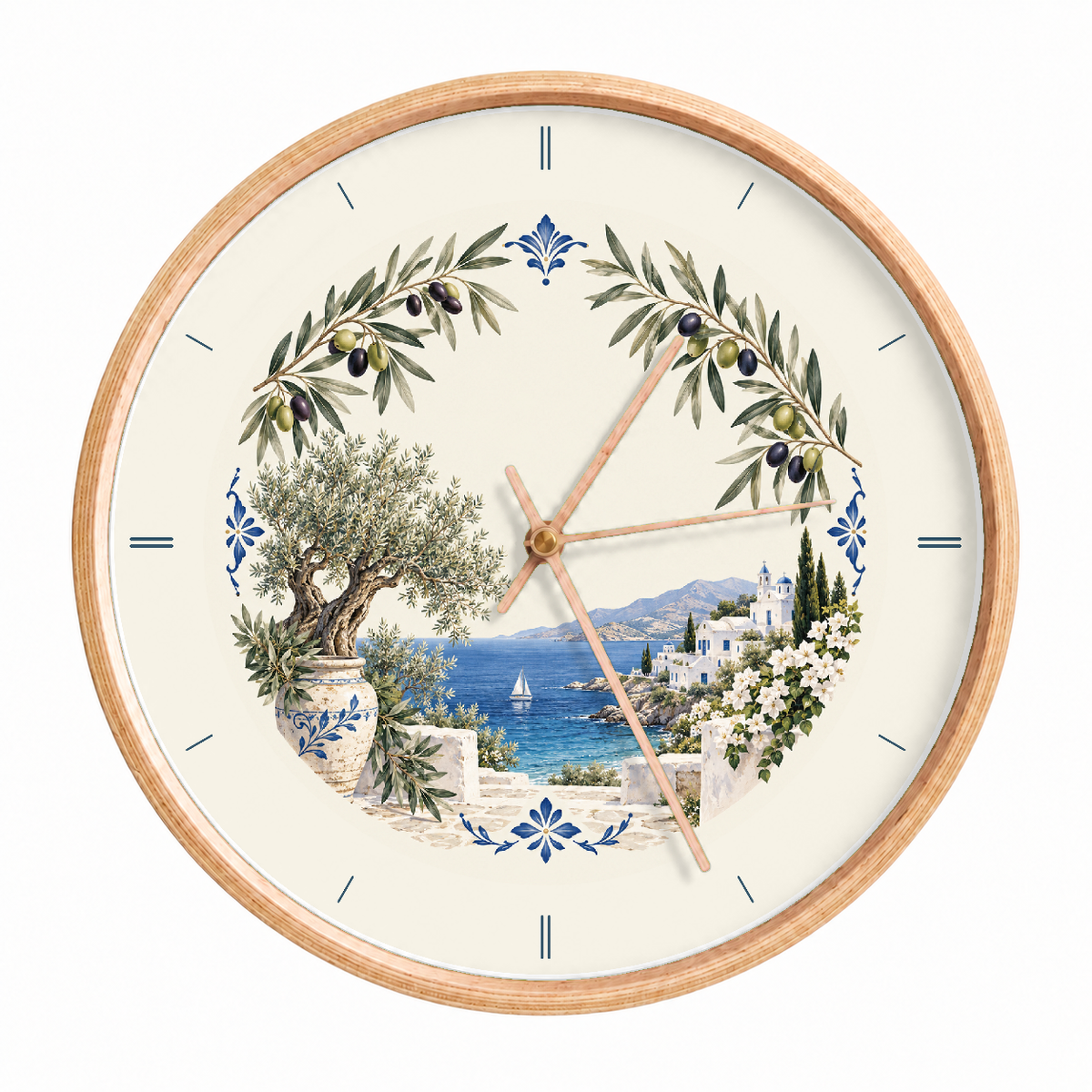 IMAGE_01_Front_-_Greek_Olive_Grove_Wall_Clock_30cm_Wooden_Frame_-_WC-T127_-_649310204755.png