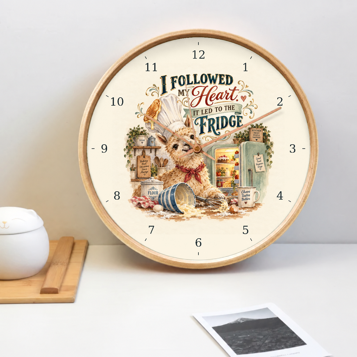 IMAGE_02_Tabletop_-_Funny_Dog_Baker_Wall_Clock_30cm_Wooden_Frame_-_WC-H065_-_649310204137.png
