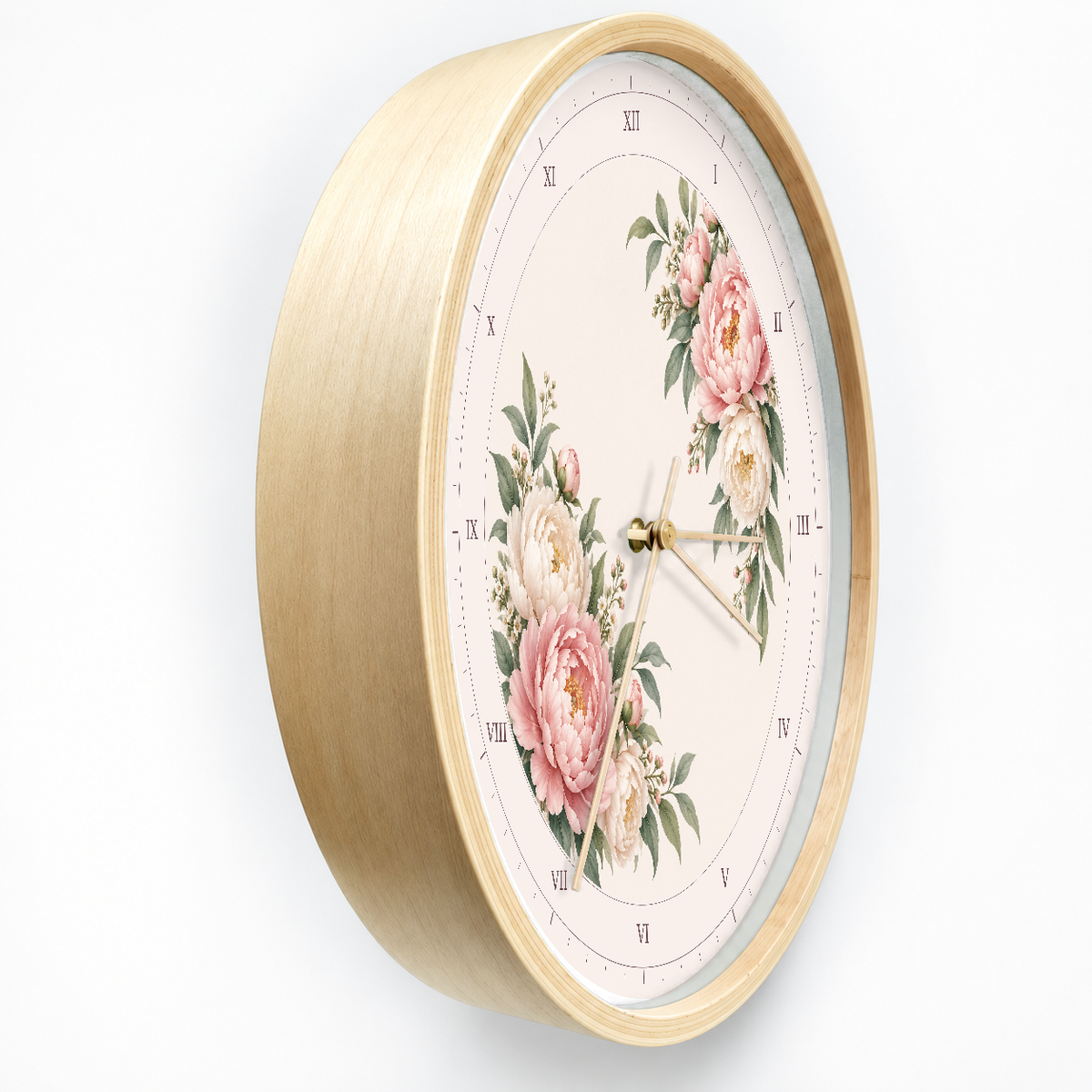 IMAGE_03_Angled_-_Pink_Peony_Wall_Clock_30cm_Wooden_Frame_-_WC-F019_-_649310203673.png