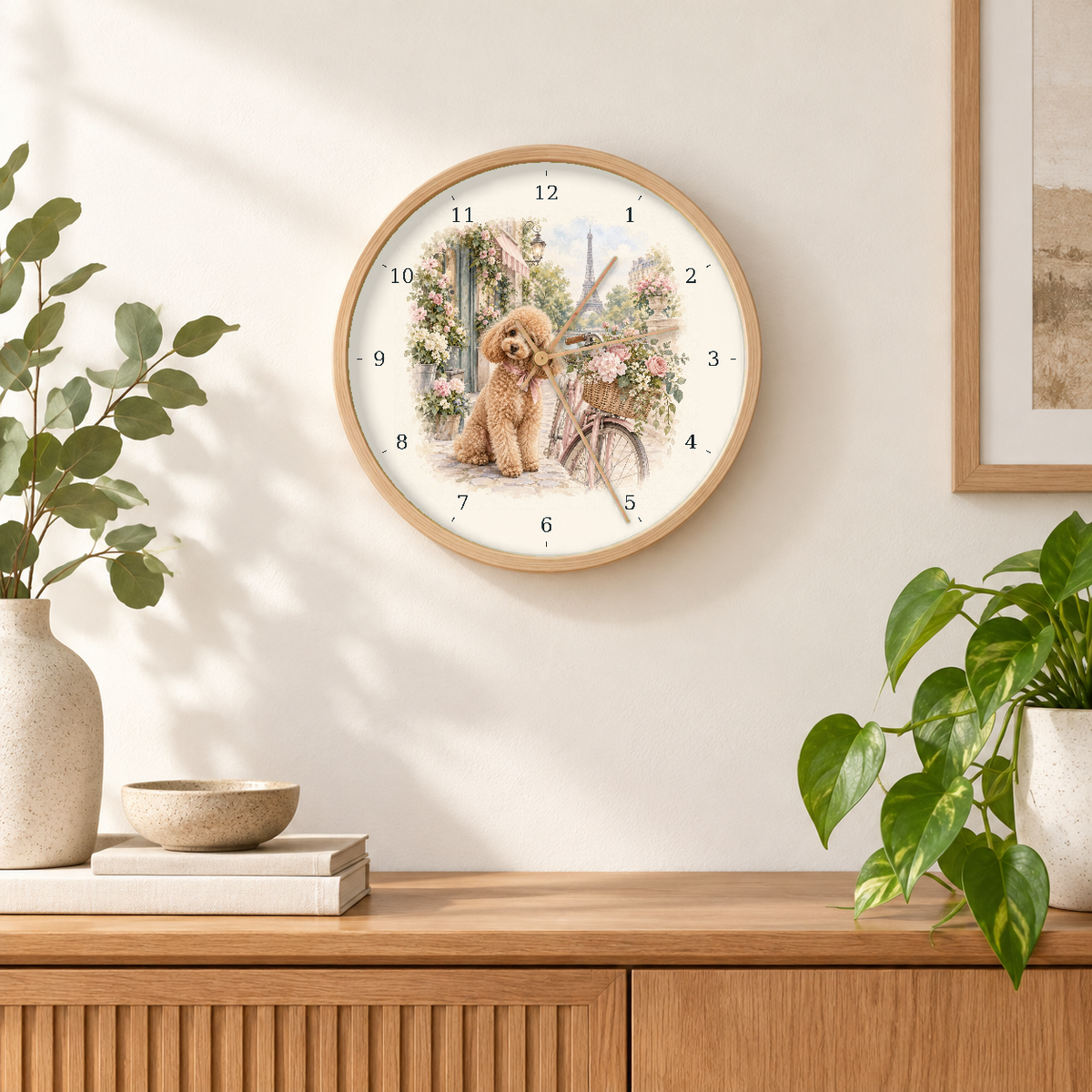 IMAGE_04_Wall_-_Poodle_Paris_Wall_Clock_30cm_Wooden_Frame_-_WC-D053_-_649310204014.png