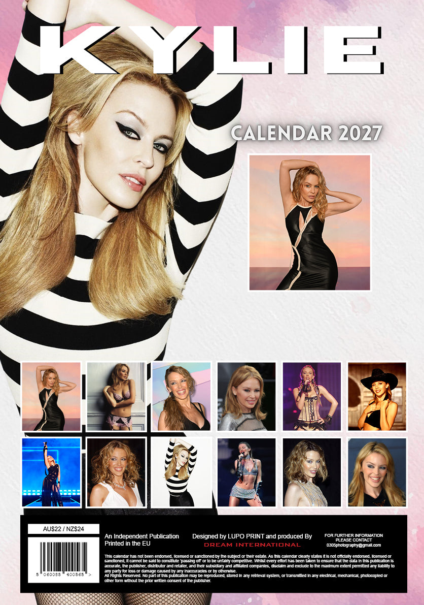 2027 Kylie Minogue - A3 Wall Calendar