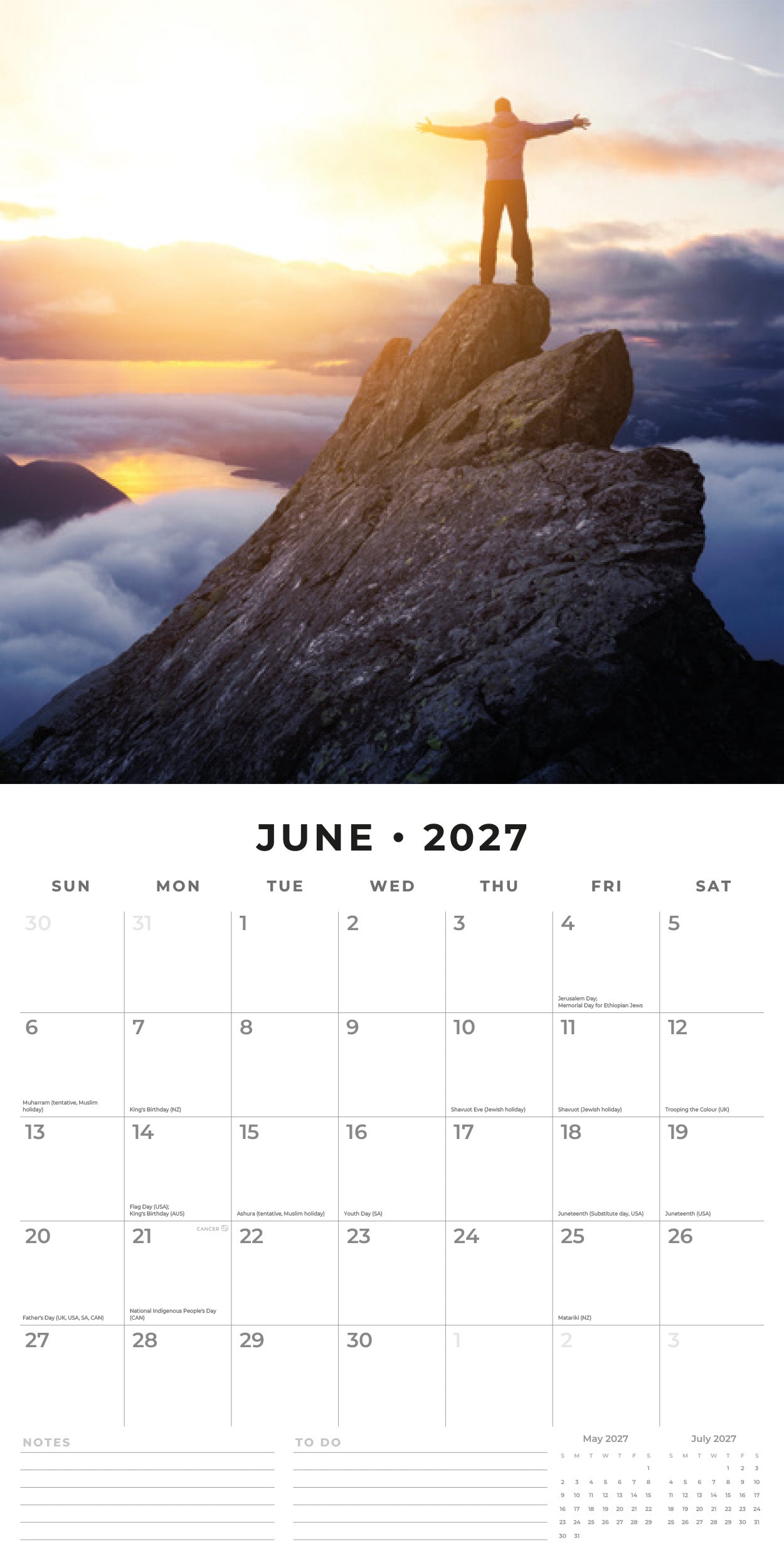 2027 Motivation - Square Wall Calendar