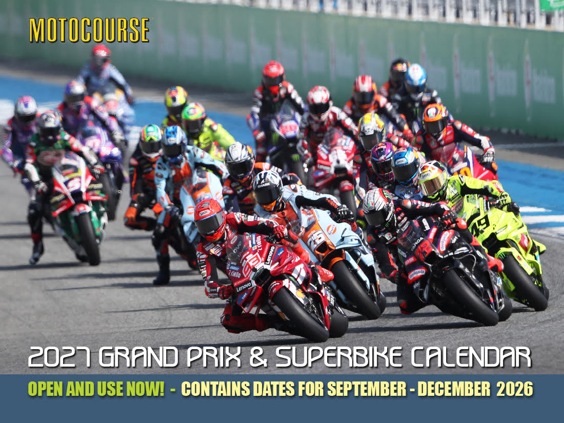 2027 Motocourse Grand Prix & Superbike - Deluxe Wall Calendar