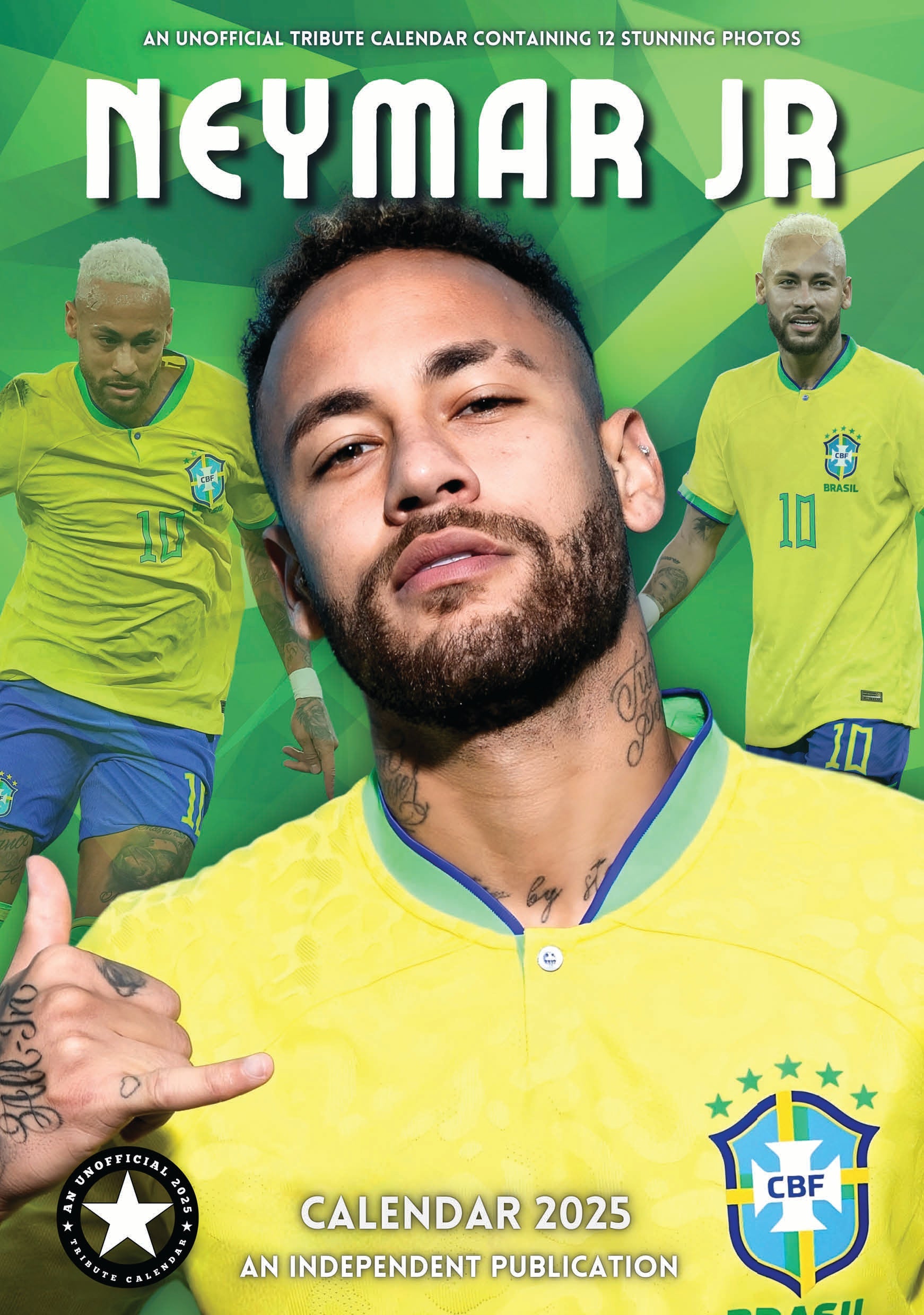 2025 Neymar A3 Wall Calendar