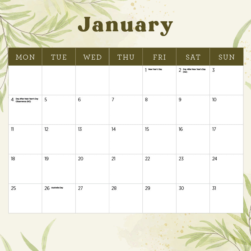 2027 Our Australia National Parks - Square Wall Calendar