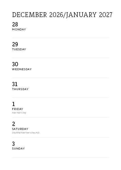 2027 Wise Owls - Weekly Diary/Planner