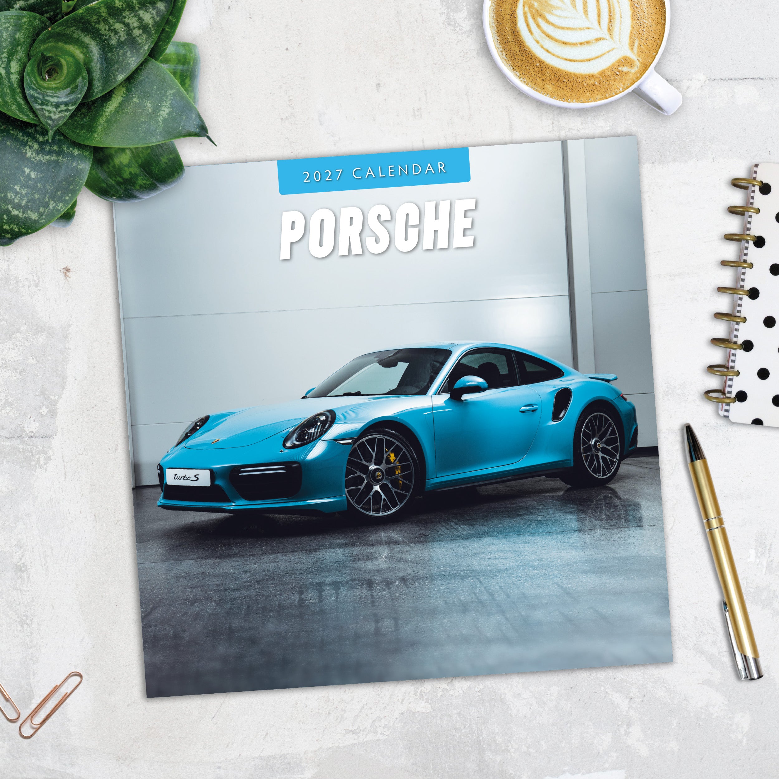 2027 Porsche - Square Wall Calendar