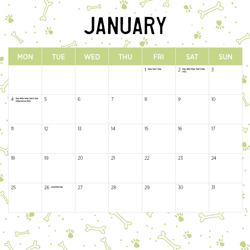2027 Puppies - Square Wall Calendar