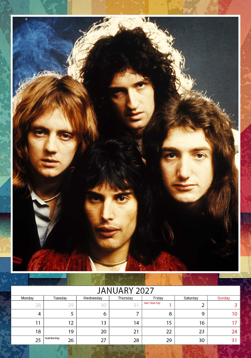 2027 Queen - A3 Wall Calendar