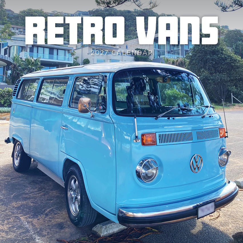 2027 Retro Vans - Square Wall Calendar
