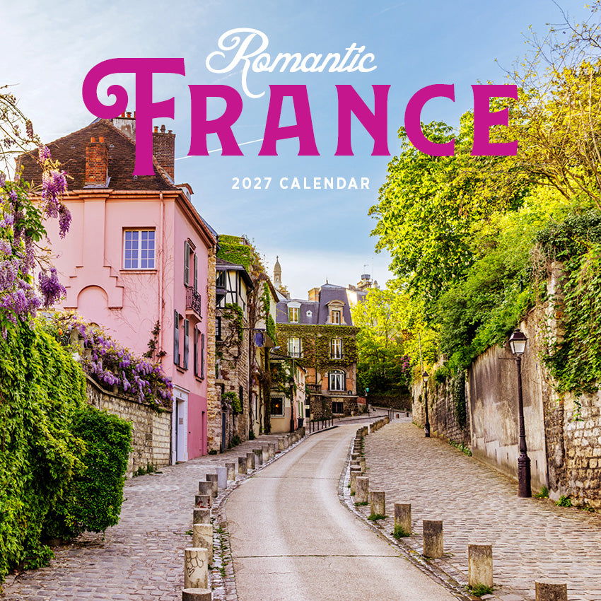 2027 Romantic France - Square Wall Calendar