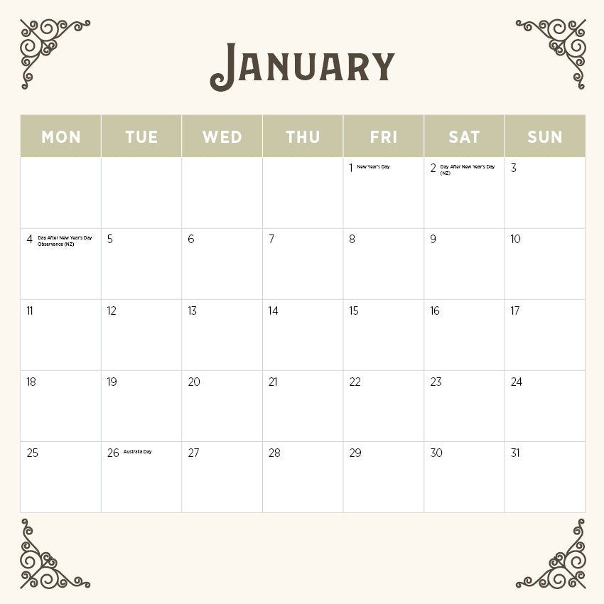 2027 Romantic France - Square Wall Calendar