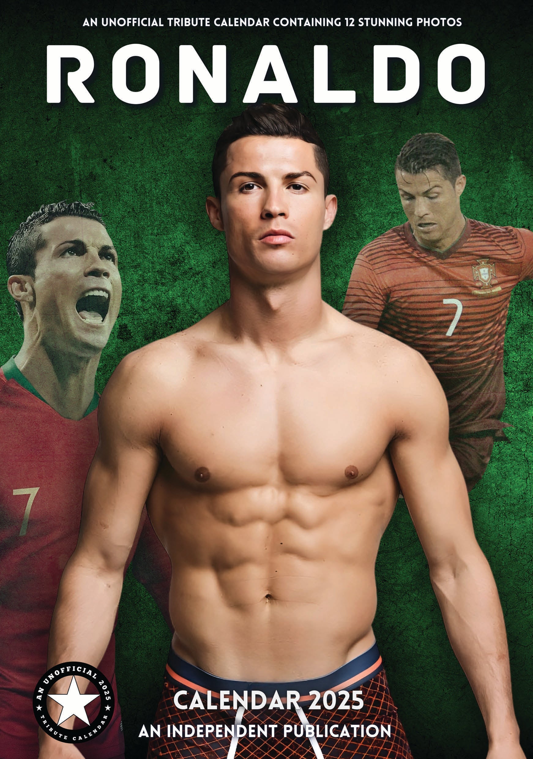 2025 Cristiano Ronaldo A3 Wall Calendar