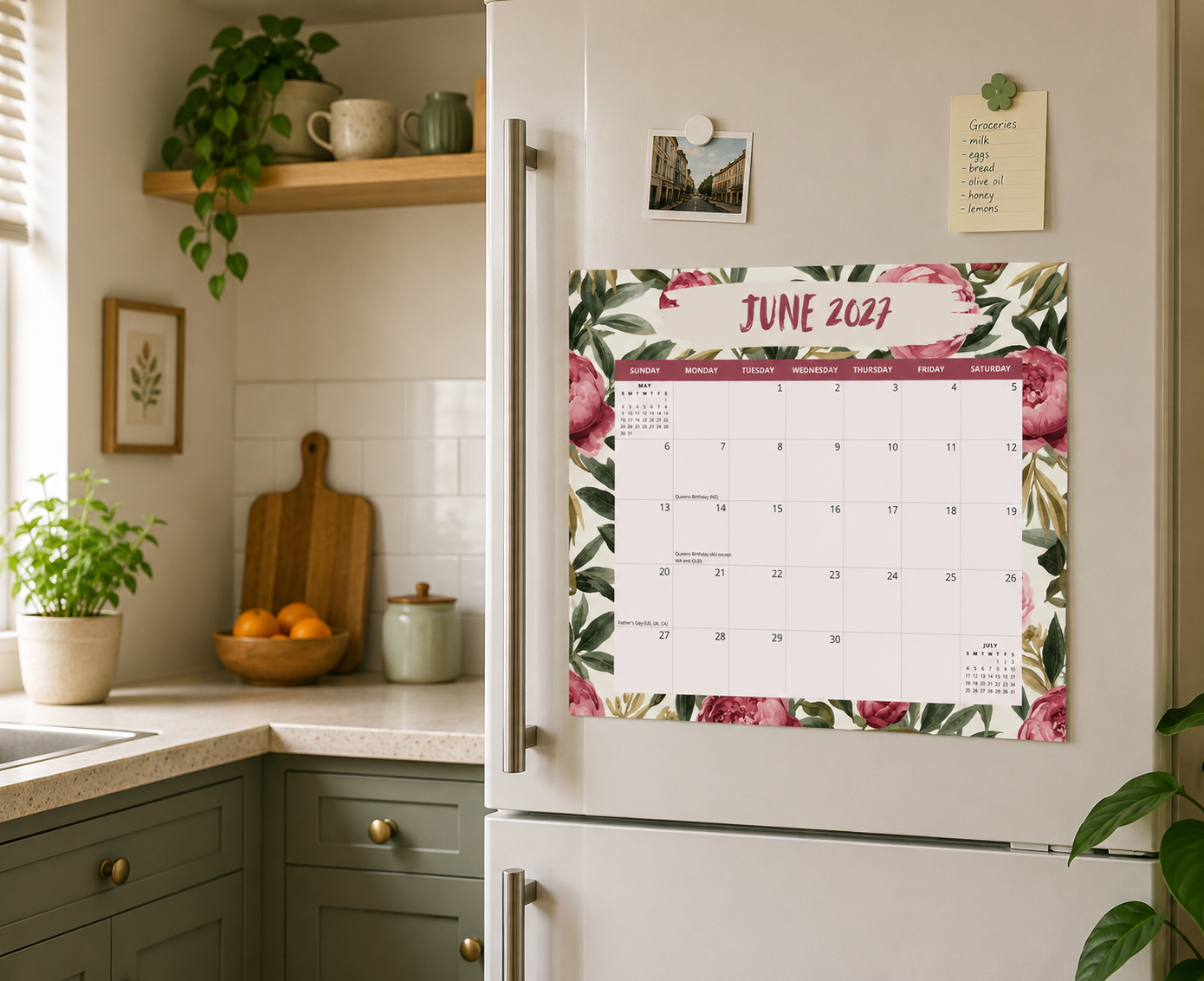 2027 Sprigs & Petals - Versatile 4-in-1 Magnetic, Wall and Desk Calendar