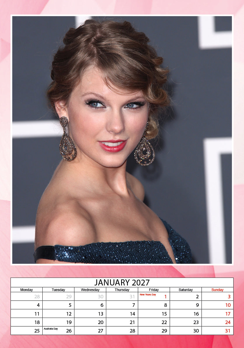 2027 Taylor Swift - A3 Wall Calendar