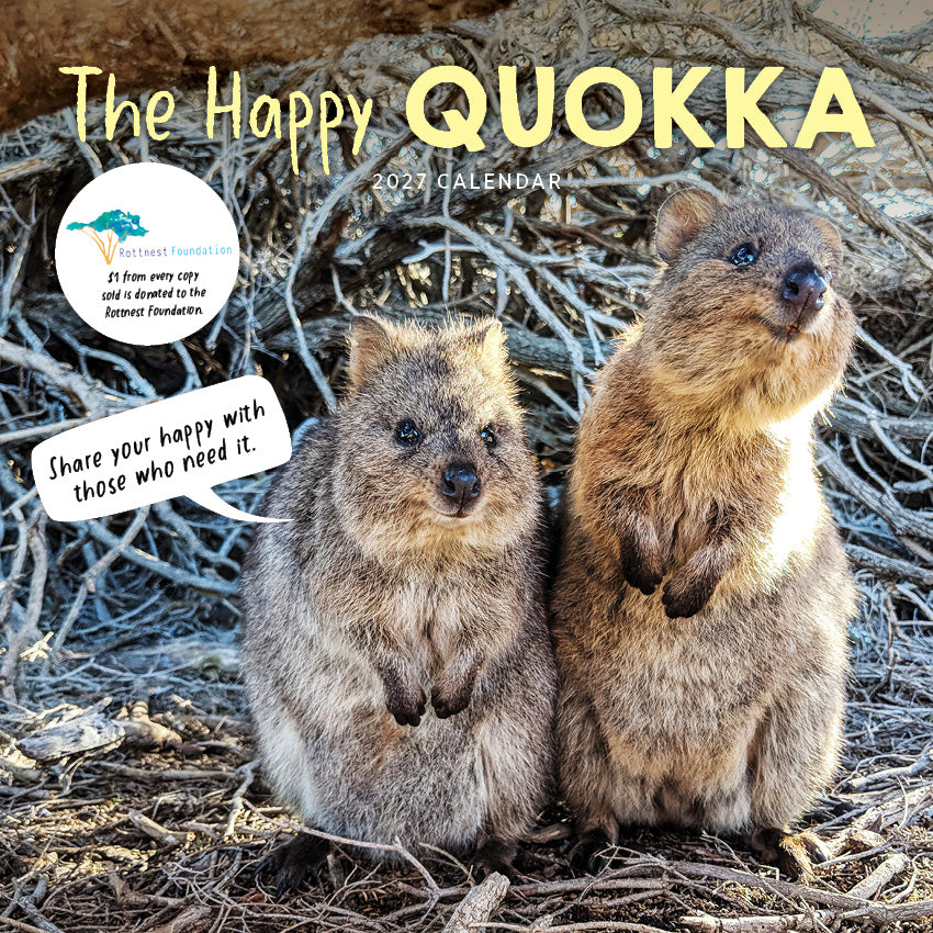 2027 The Happy Quokka - Square Wall Calendar