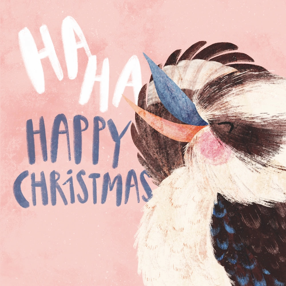 BCNA - Laughing Kookaburra - 10 Charity Christmas Cards Pack