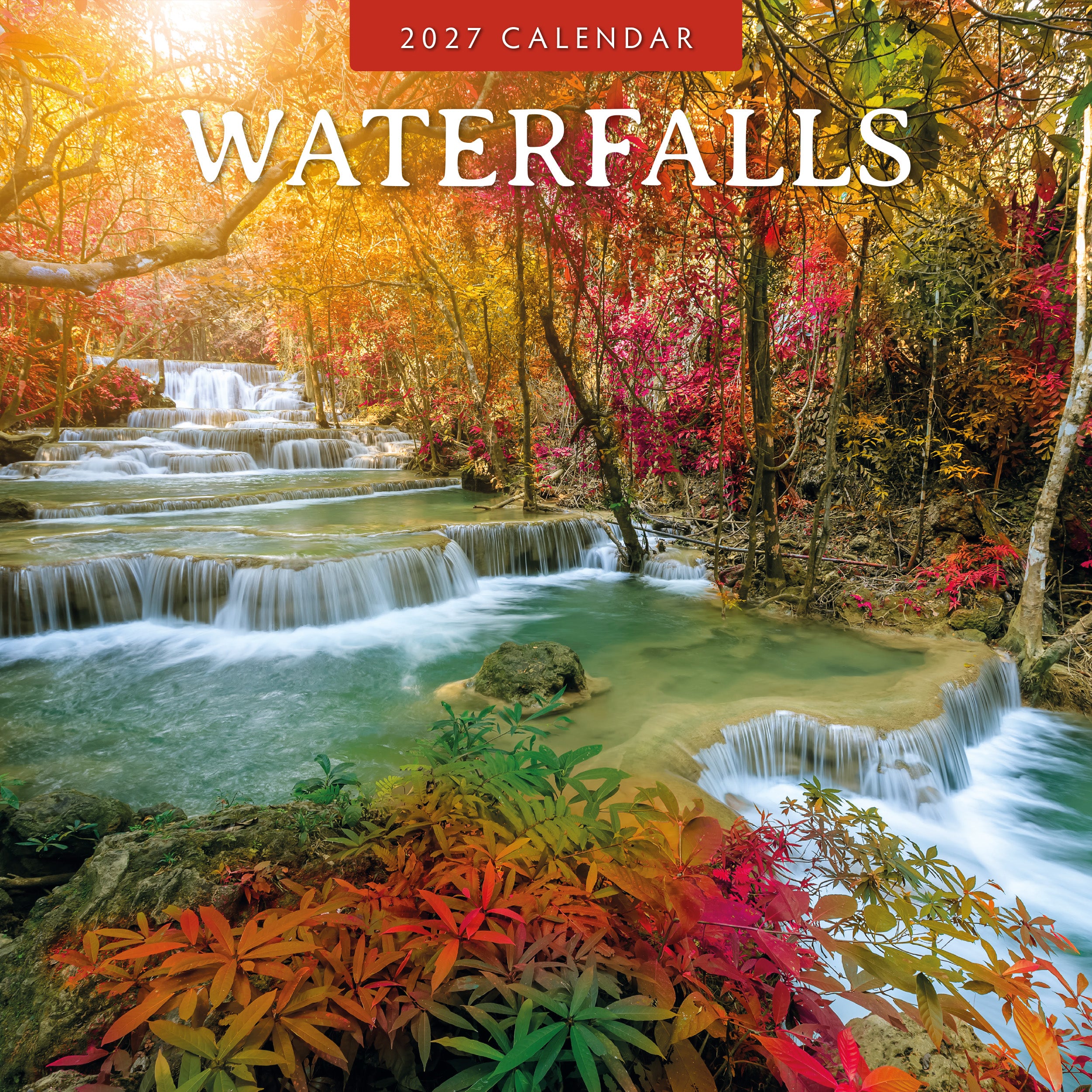 2027 Waterfalls - Square Wall Calendar