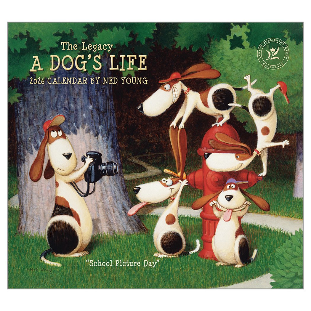 2026 Legacy A Dog's Life - Deluxe Wall Calendar