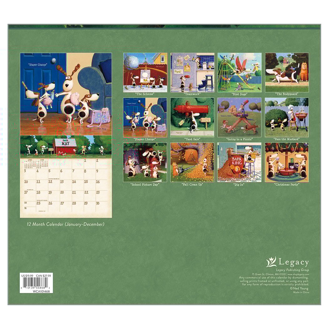 2026 Legacy A Dog's Life - Deluxe Wall Calendar