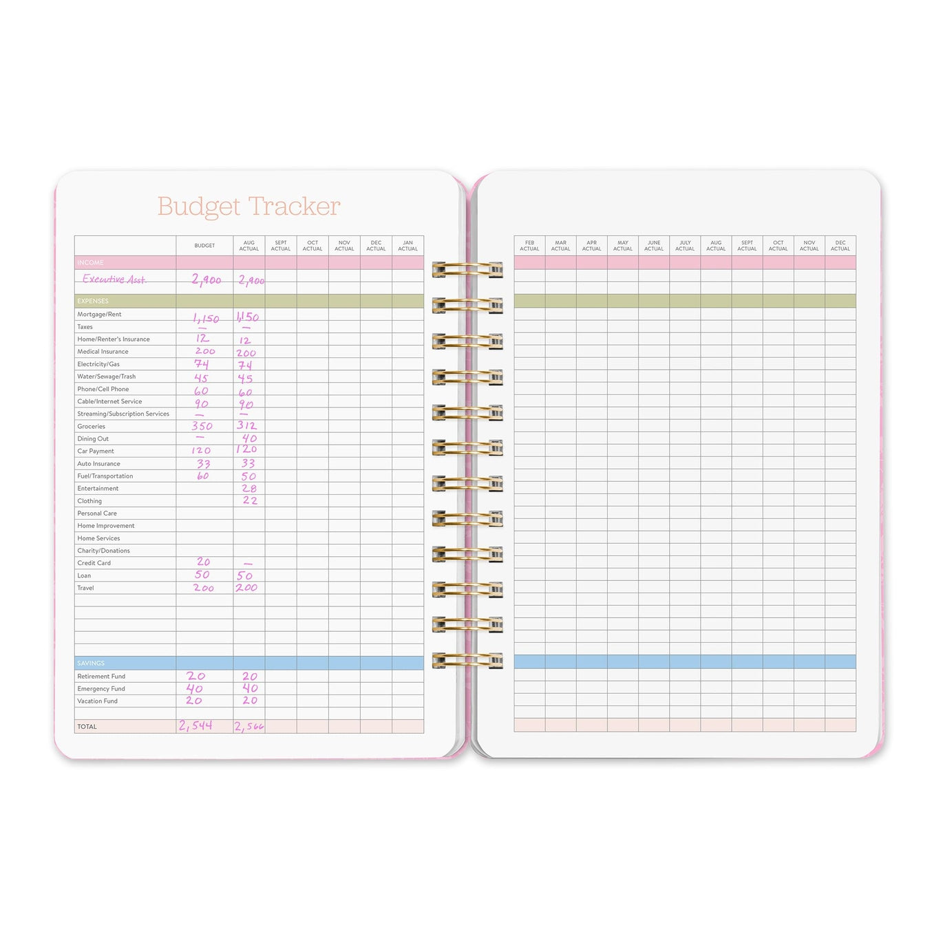 2026 Bella Flora Do It All - 17-Month Monthly & Weekly Diary/Planner