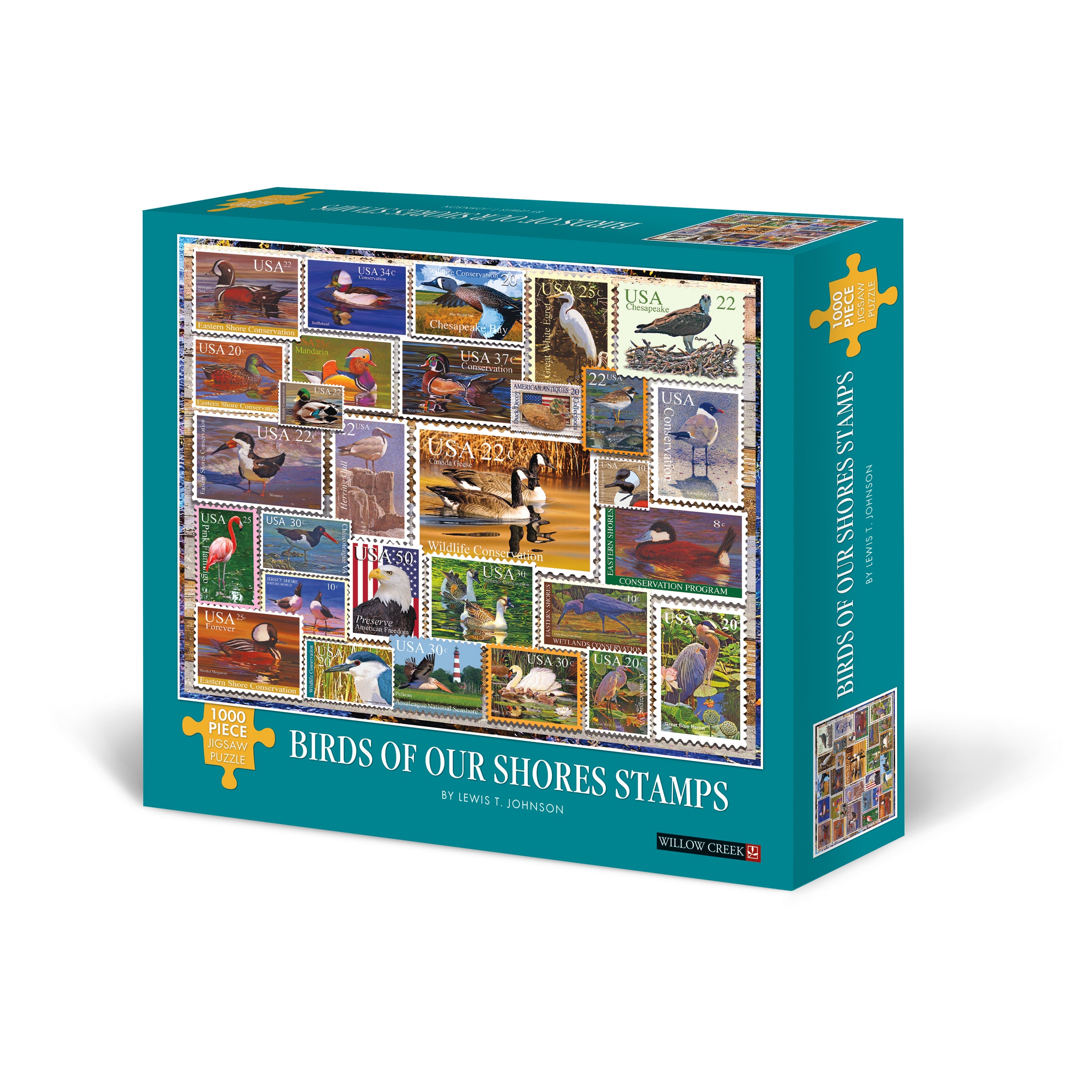 Birds of Our Shores Stamps 1000 Piece - Jigsaw Puzzle