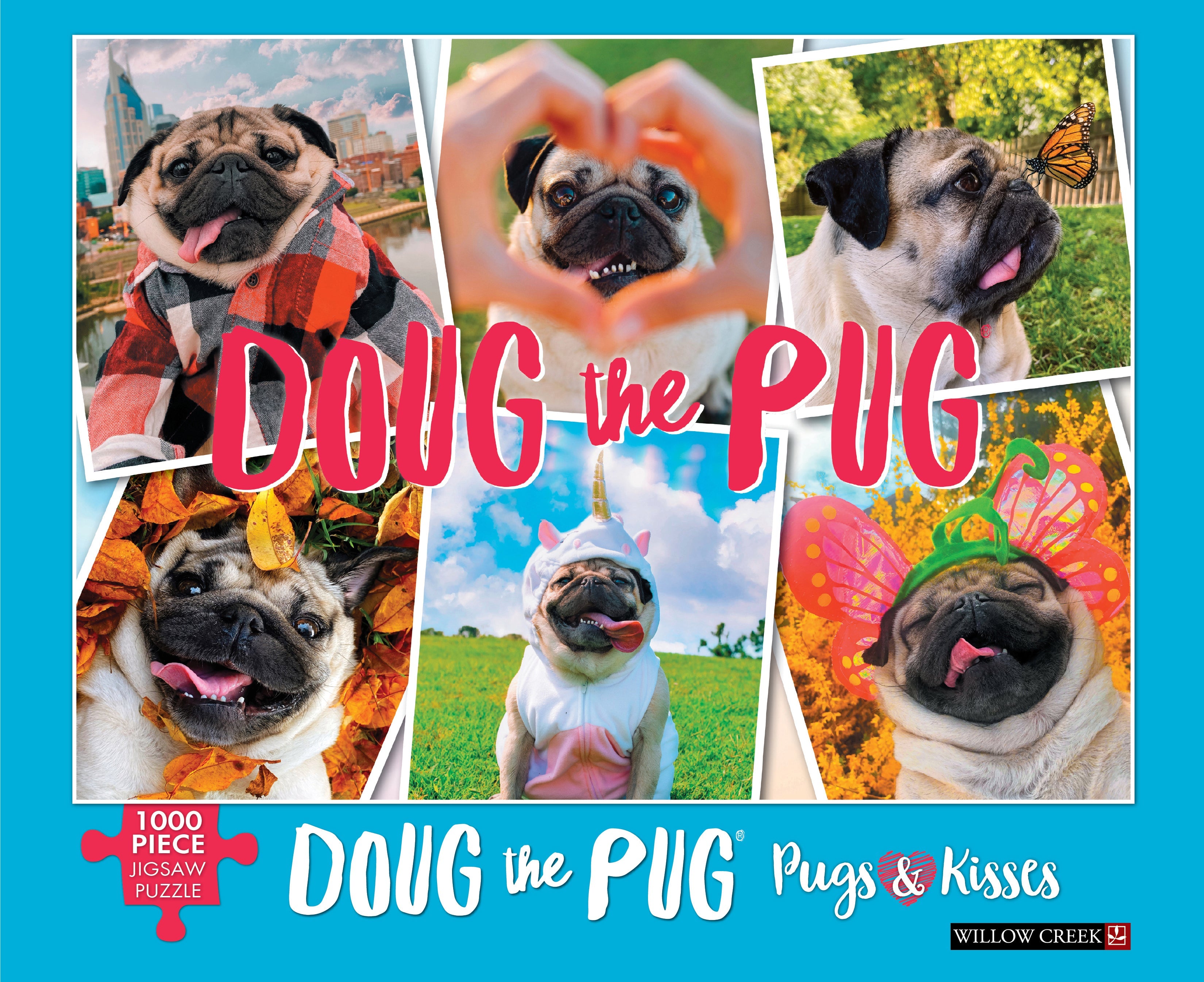Doug the Pug: Pugs & Kisses 1000 Piece - Jigsaw Puzzle