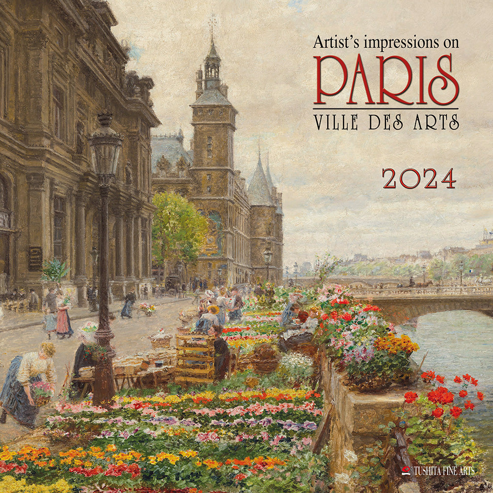 2024 Paris Ville des Arts - Square Wall Calendar - Art Calendars