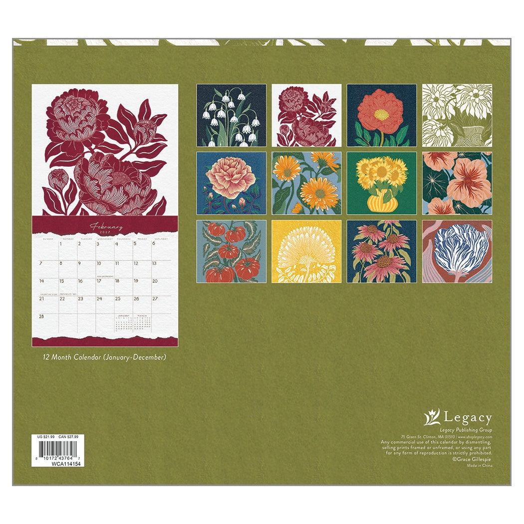 2027 Grace - Deluxe Wall Calendar by Grace Gillespie